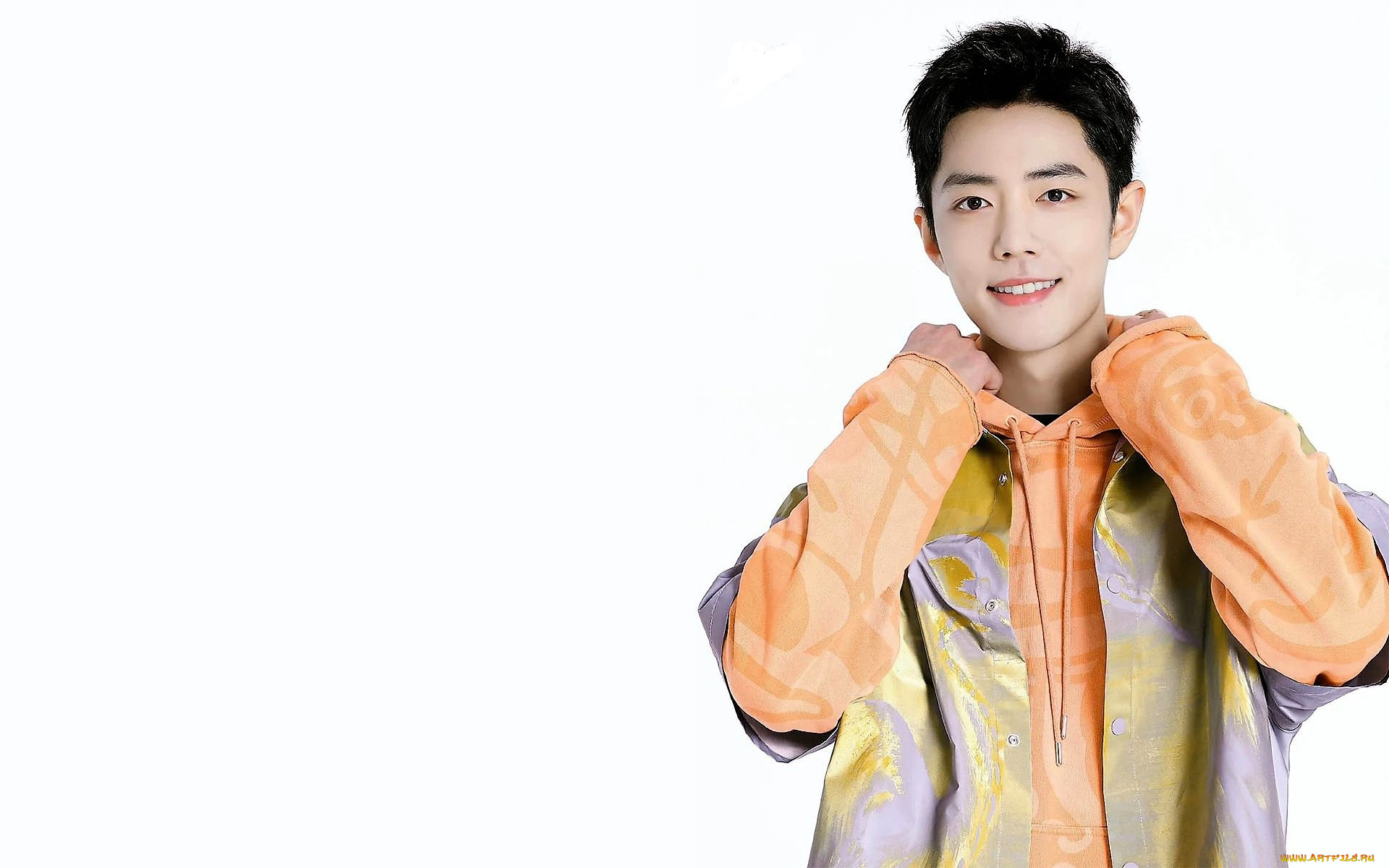 мужчины, xiao, zhan, актер, толстовка