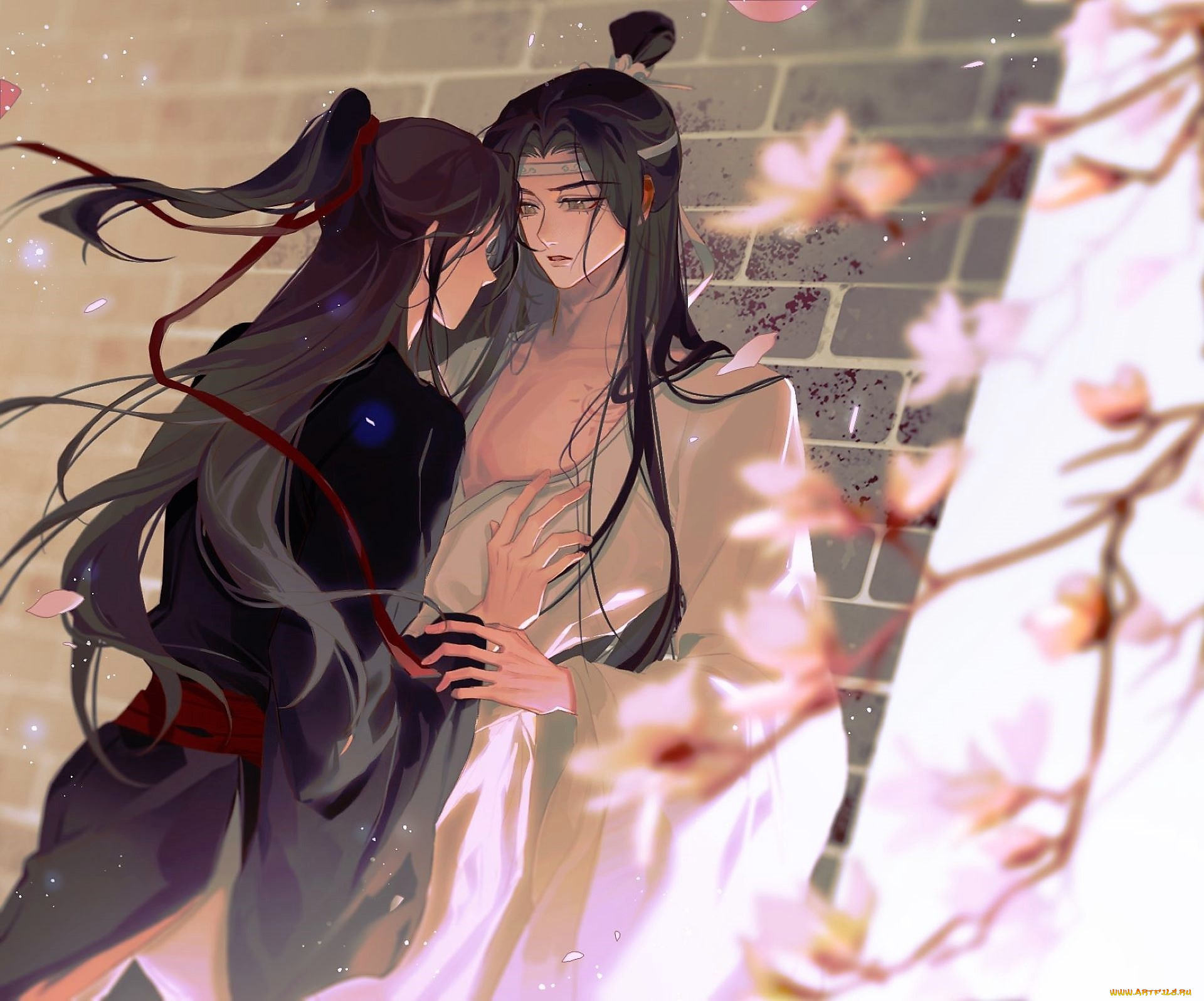 аниме, mo, dao, zu, shi, вэй, усянь, лань, ванцзы, стена