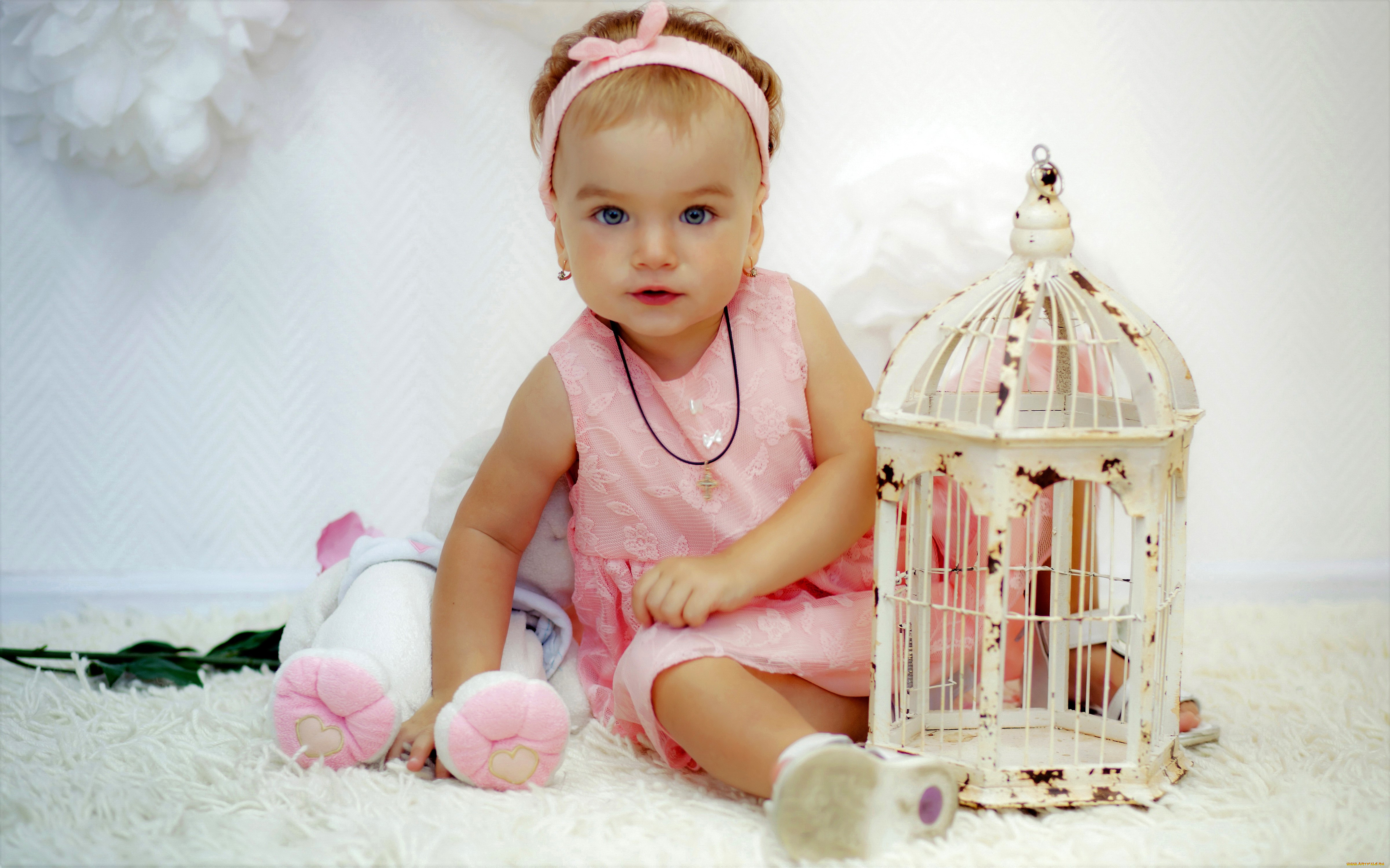разное, дети, девочка, игрушка, клетка