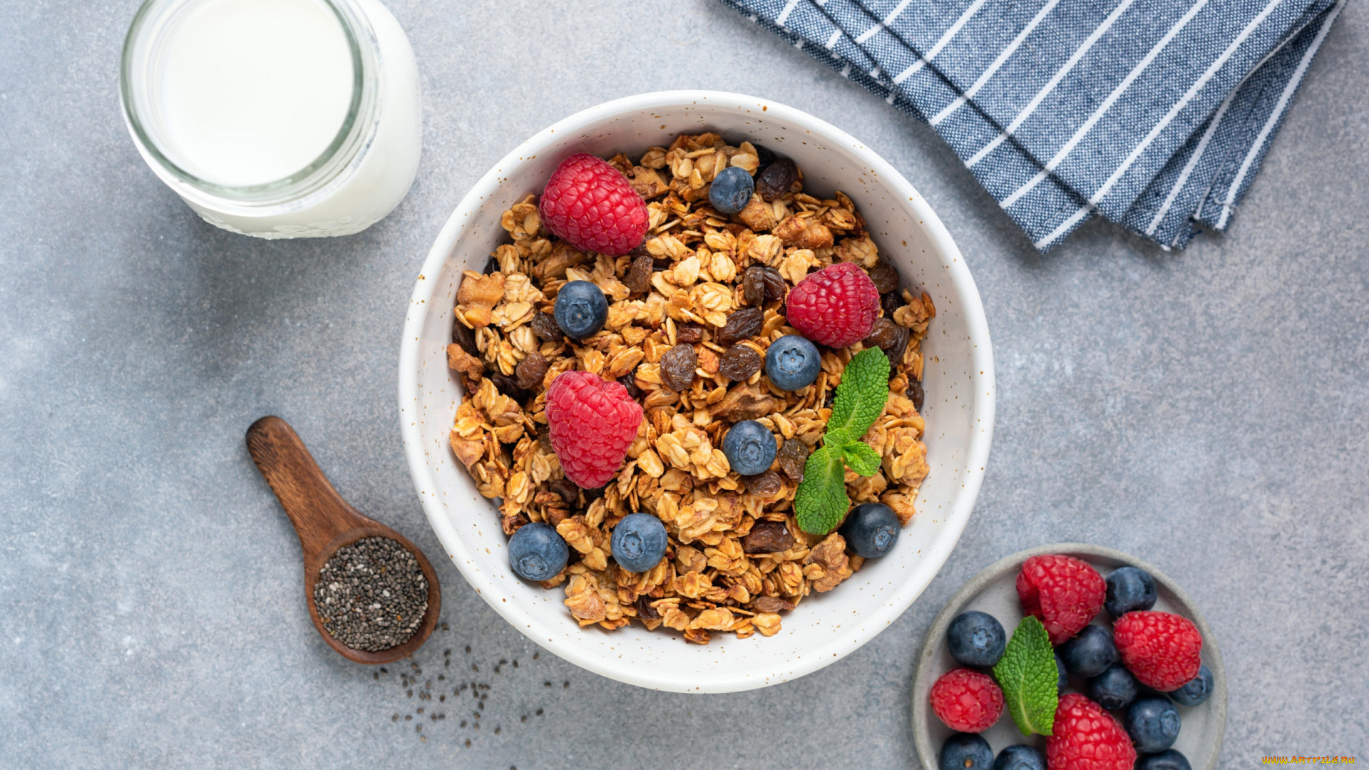 еда, мюсли, , хлопья, завтрак