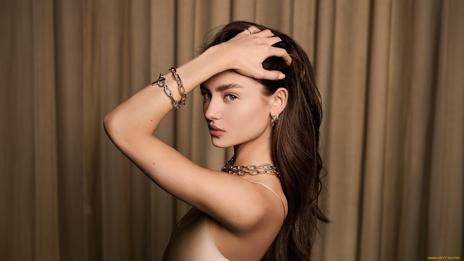 leni, klum, david, yurman, campagne, 2024, девушки, leni, klum, лени, клум, мoлoдая, мoдeль, oлуми, дэвид, юрман, кампания, 2024, года