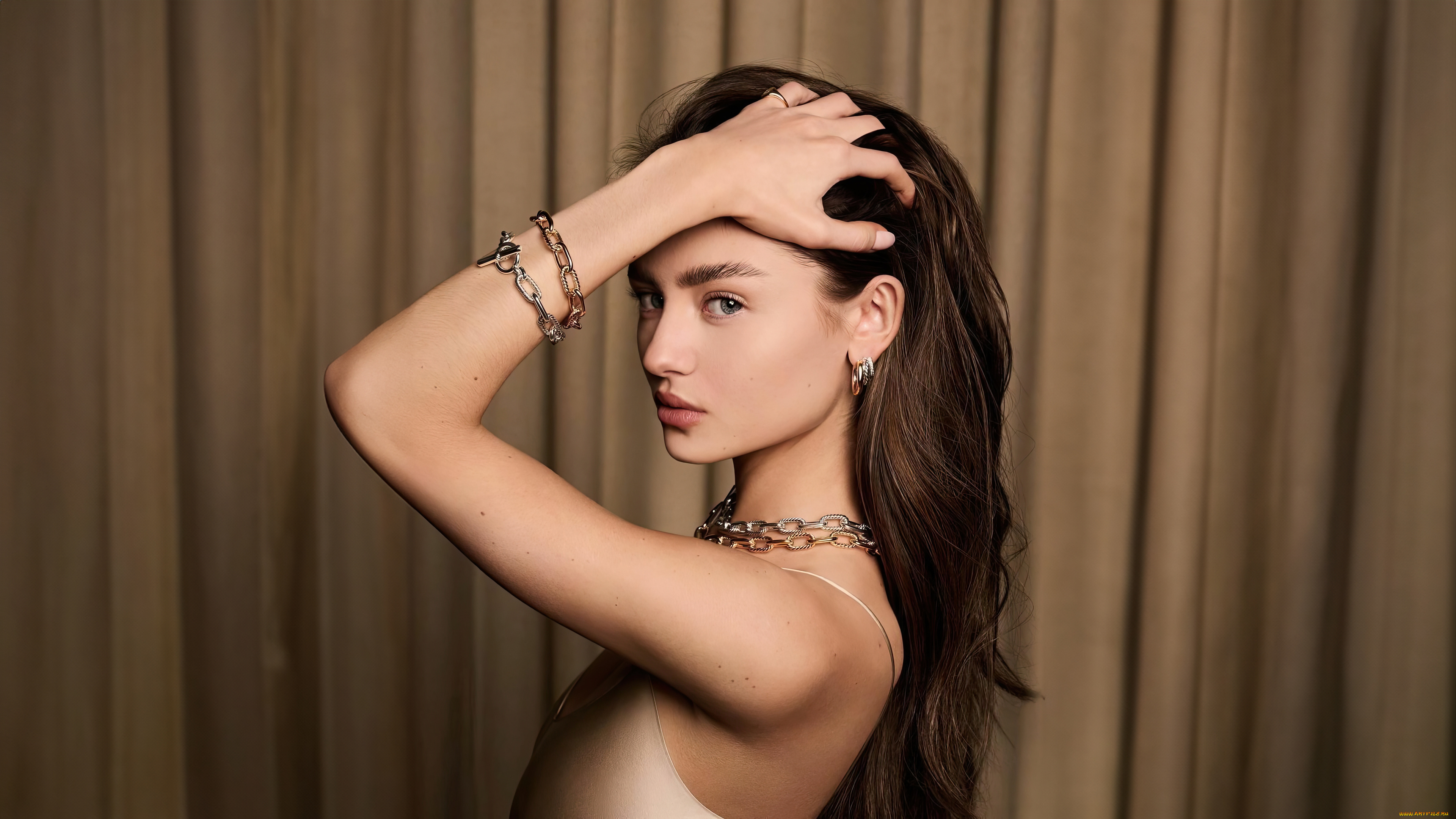 leni, klum, david, yurman, campagne, 2024, девушки, leni, klum, лени, клум, мoлoдая, мoдeль, oлуми, дэвид, юрман, кампания, 2024, года