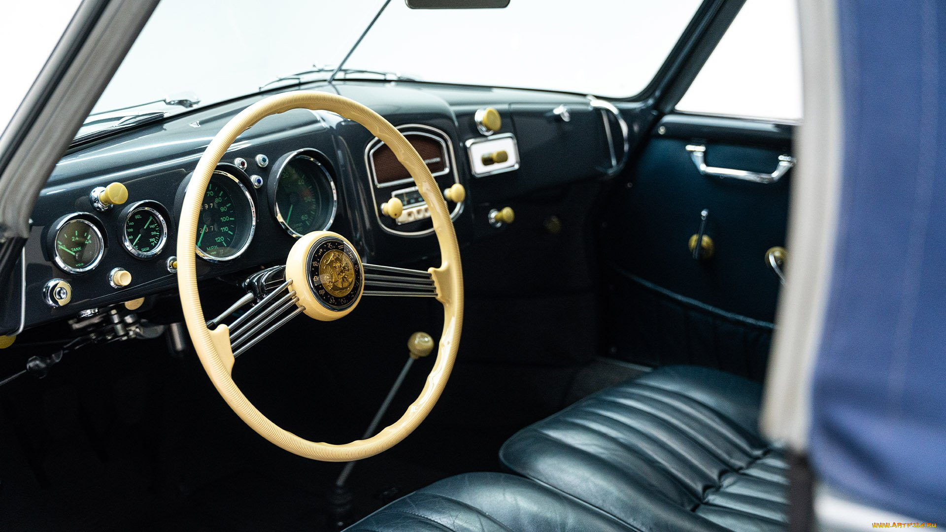 1955-porsche, автомобили, спидометры, торпедо, porsche