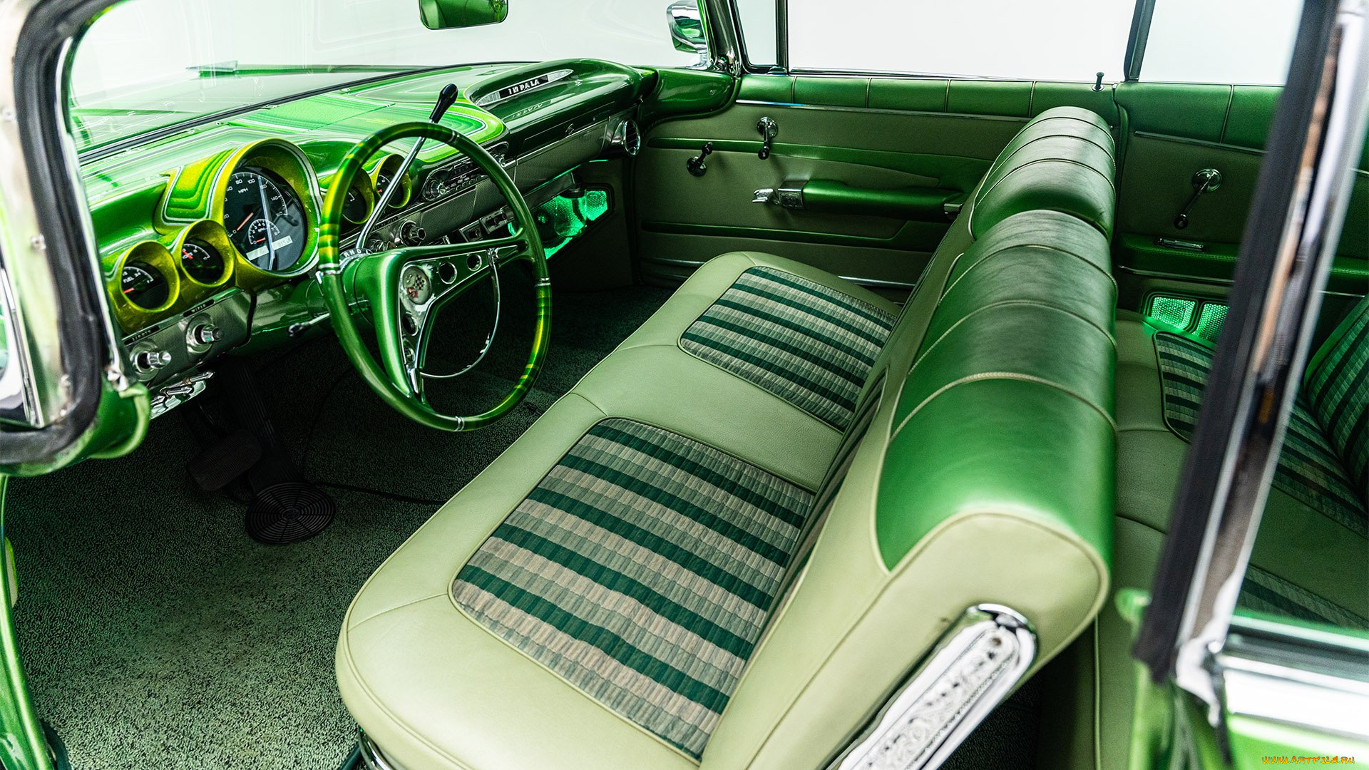 1959-chevrolet-impala, автомобили, интерьеры, chevrolet