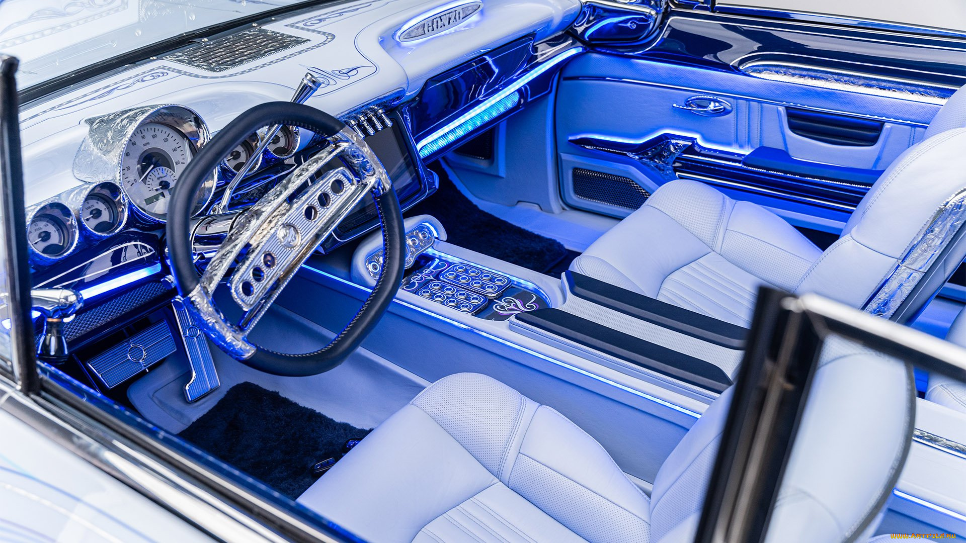 1960-chevrolet-impala, автомобили, интерьеры, chevrolet