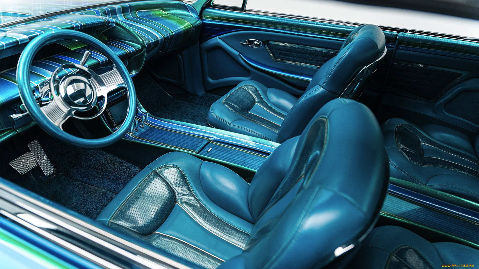 1964-chevrolet-impala, автомобили, интерьеры, chevrolet