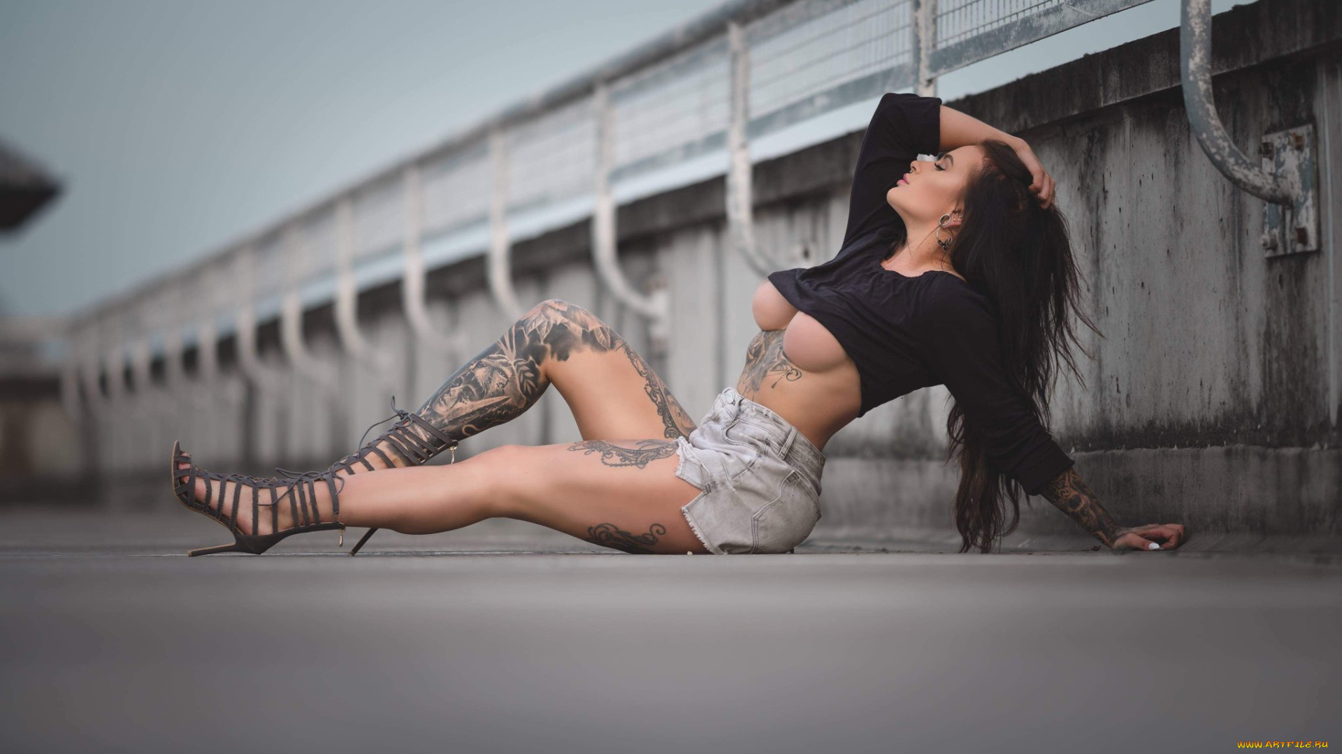 девушки, -, брюнетки, , шатенки, simon, morton, девушка, позирует