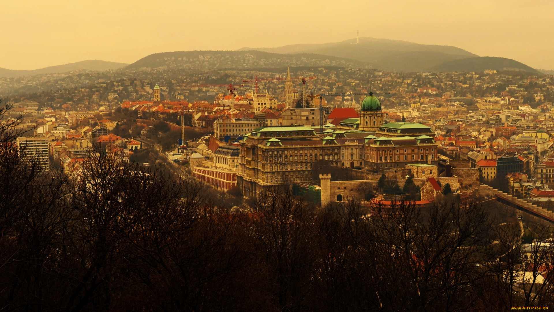 города, будапешт, , венгрия, панорама