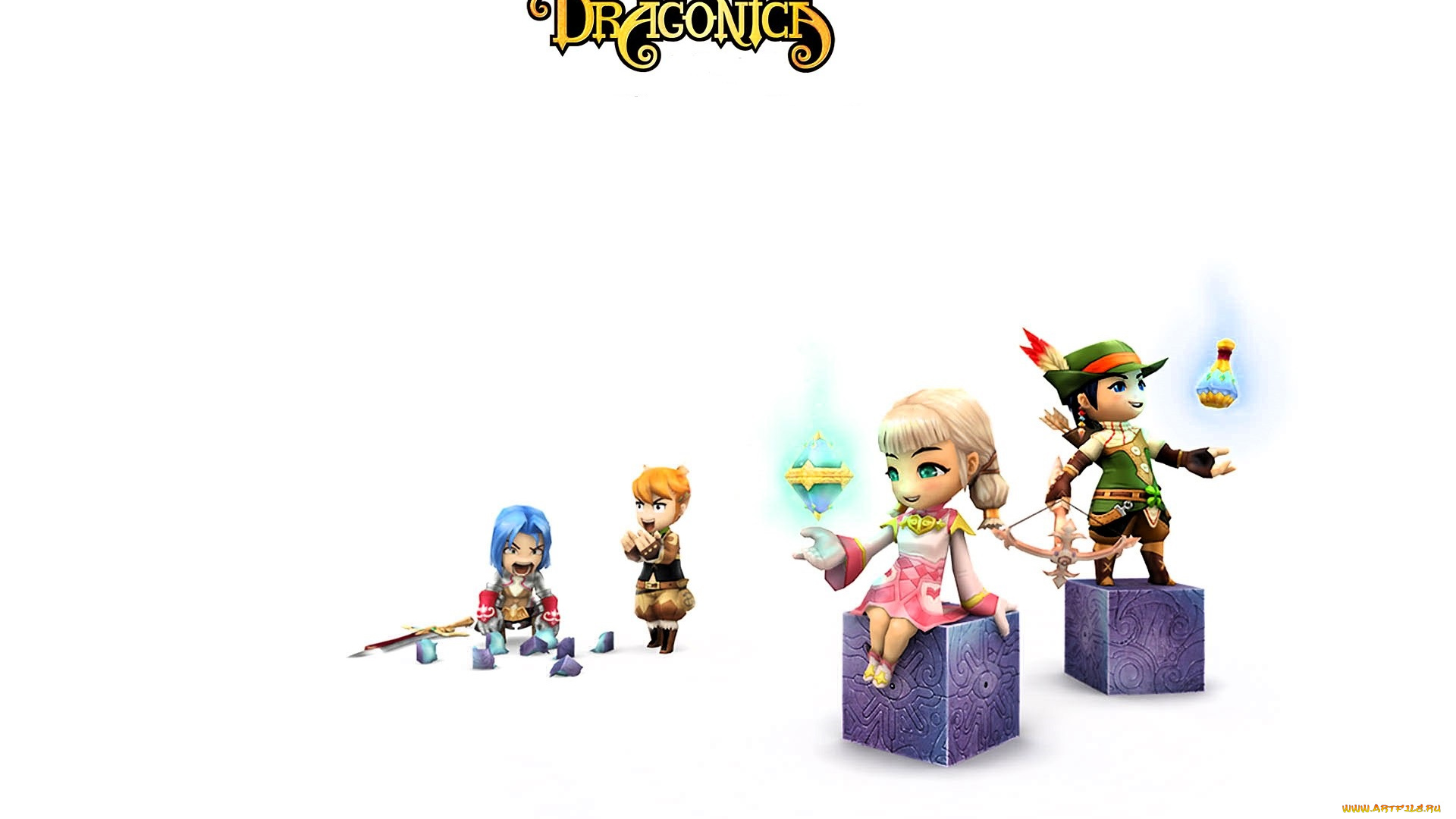 видео, игры, dragonica, персонажи, оружие, кубы