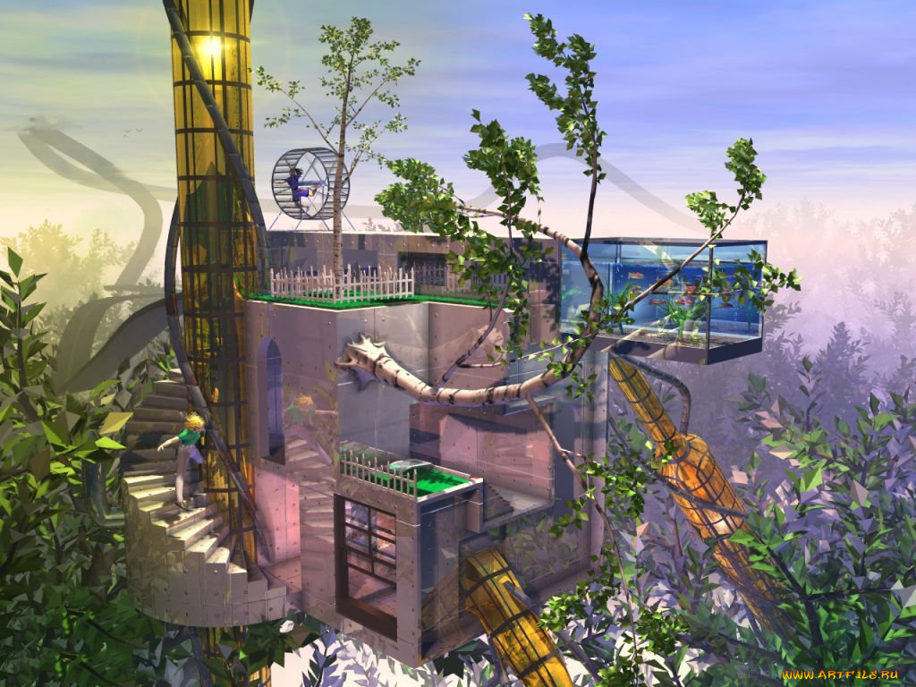 3д, графика, nature, landscape, природа