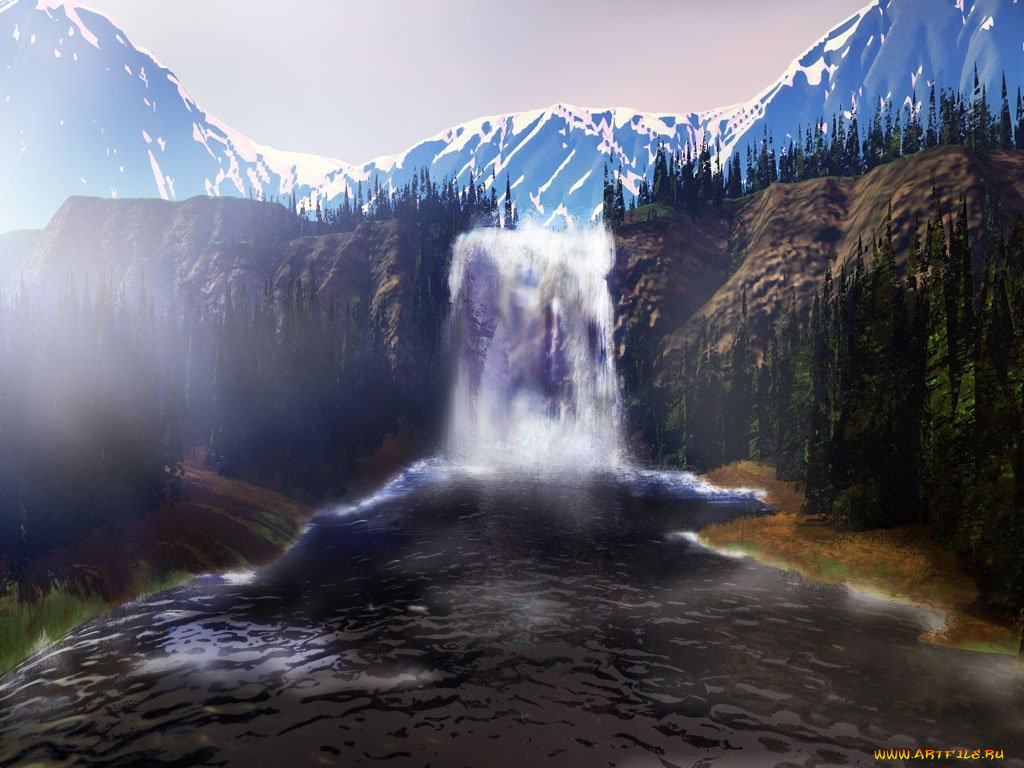 3д, графика, nature, landscape, природа