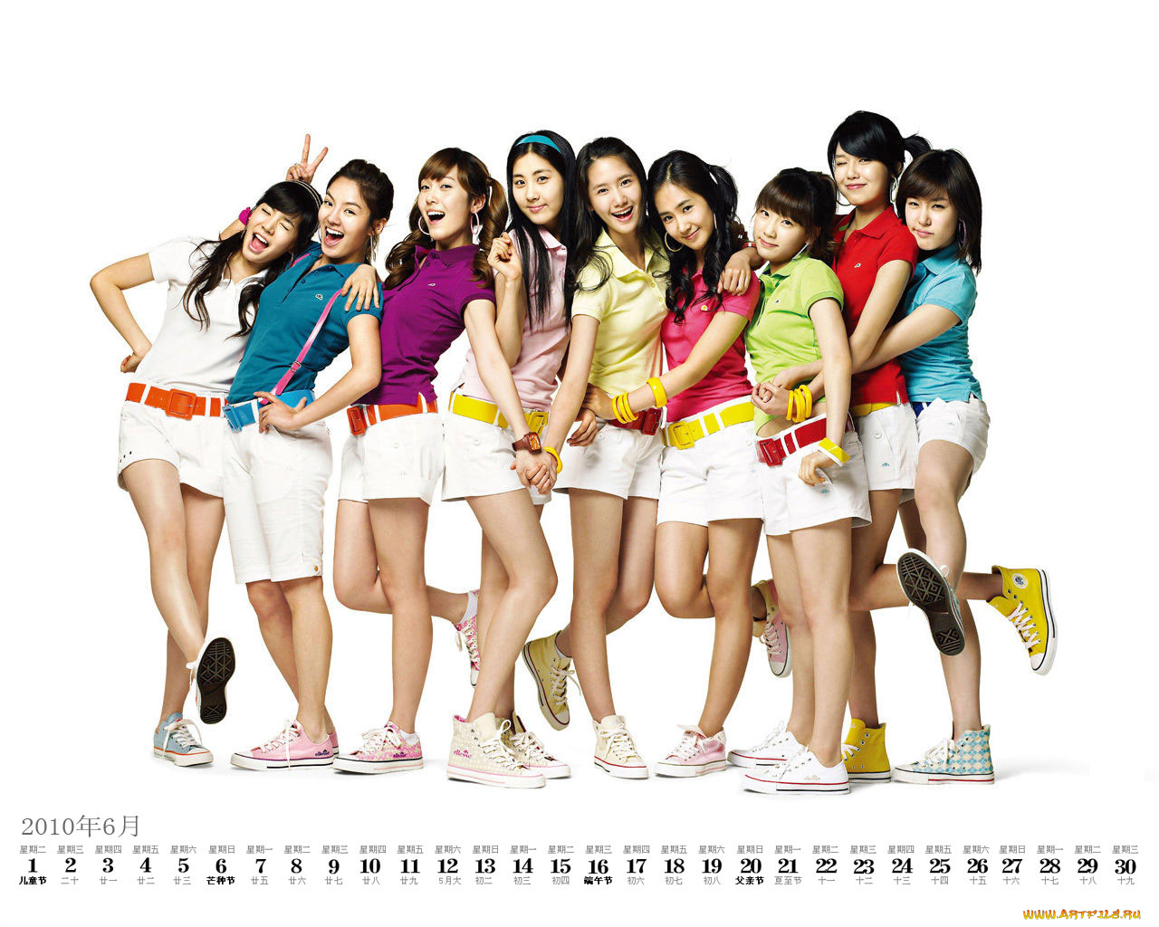 календари, девушки