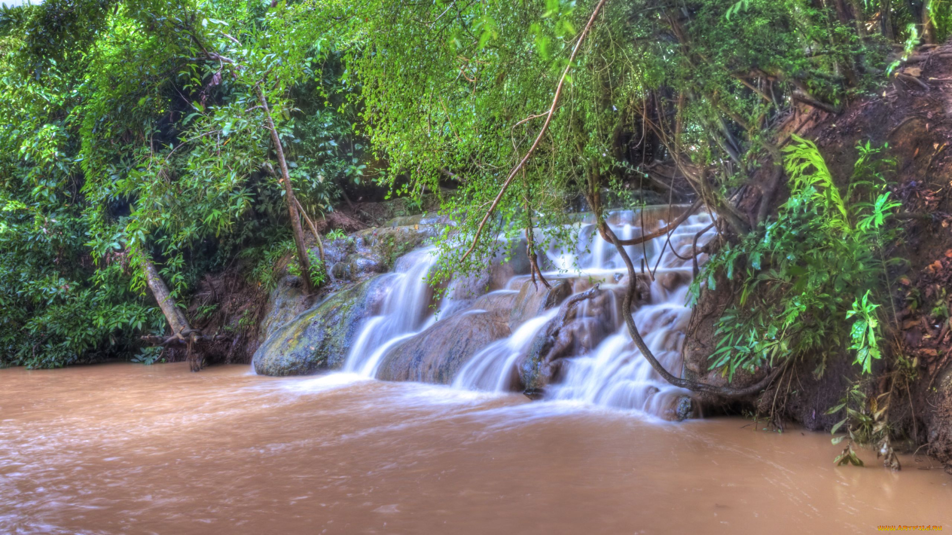 природа, водопады