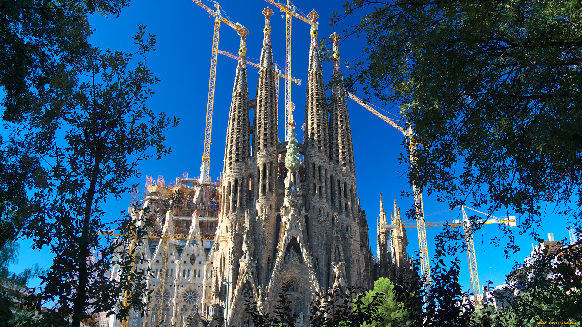 sagrada, familia, barcelona, города, барселона, испания