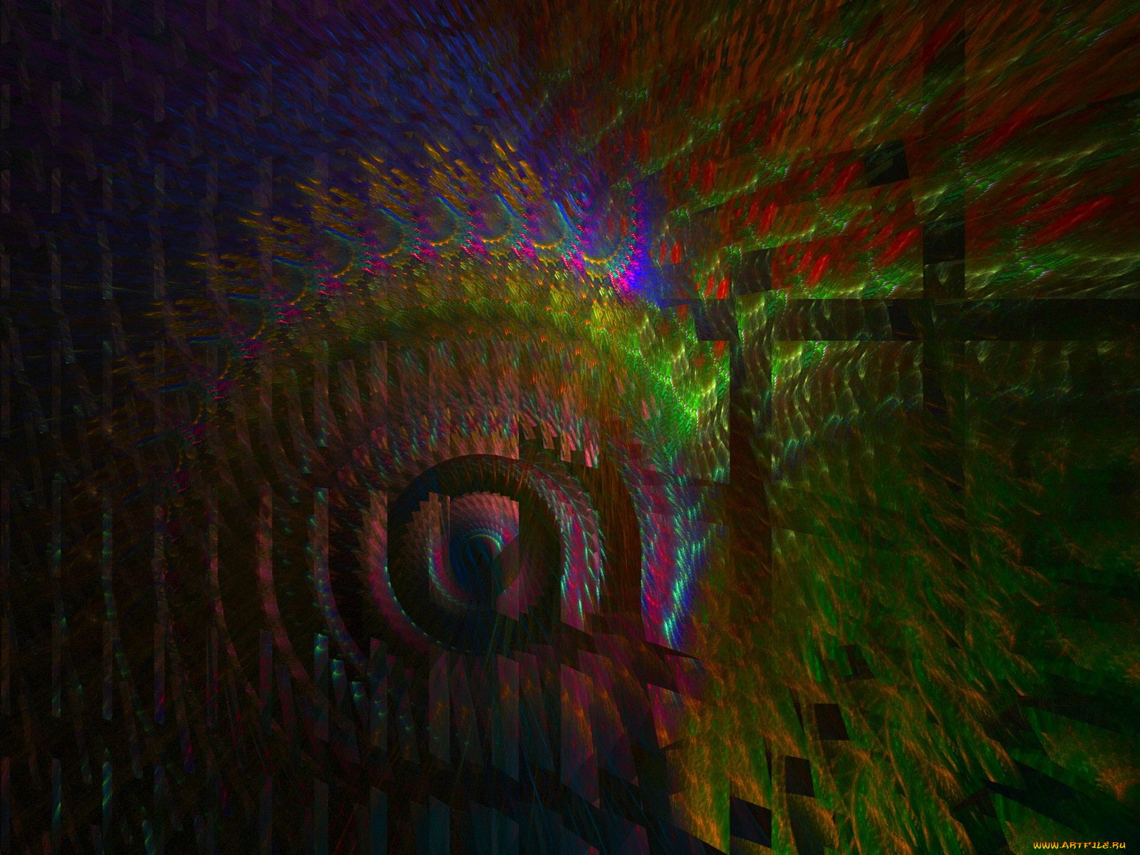 3д, графика, fractal, фракталы, фон, узор, цвета