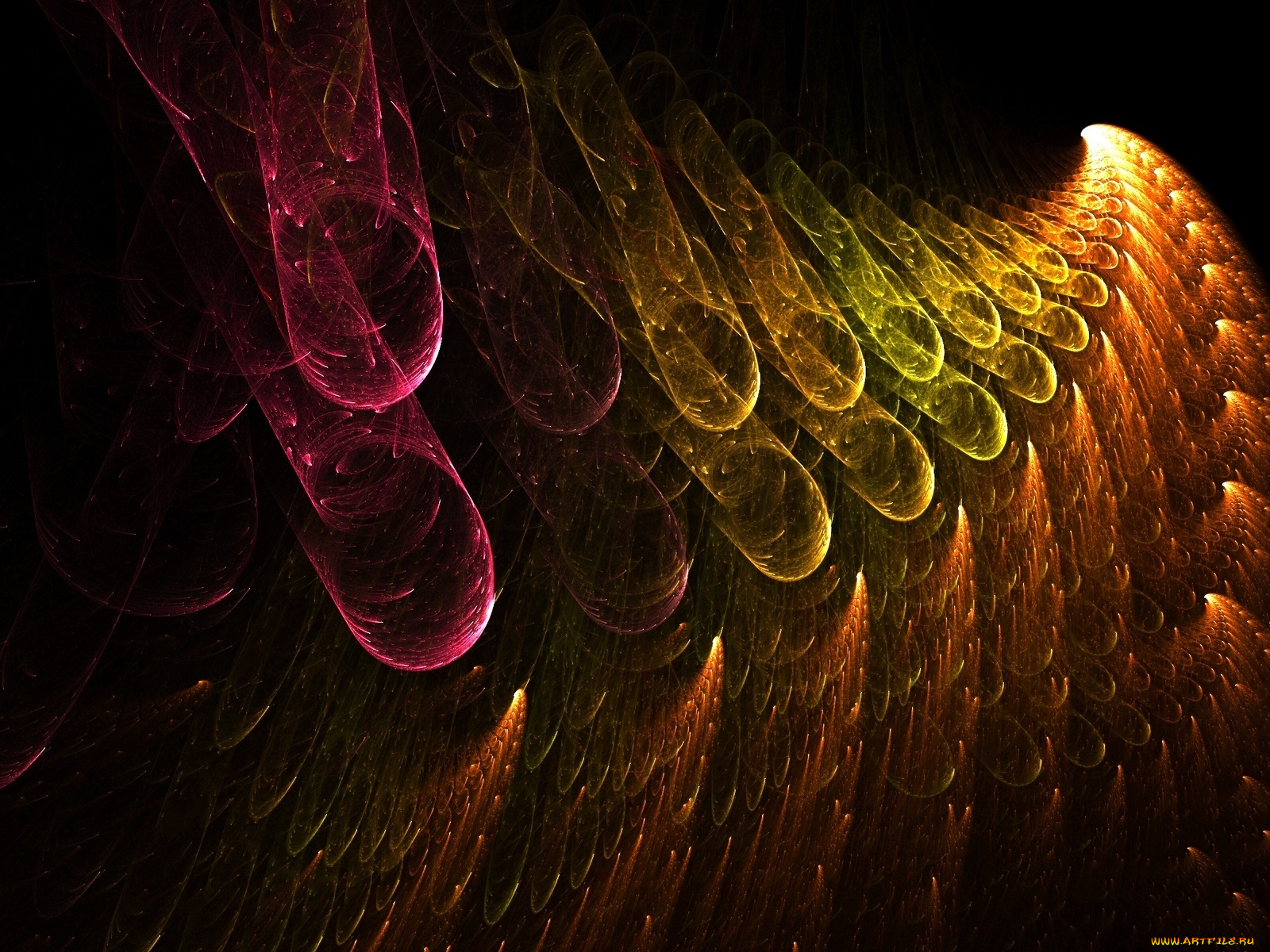 3д, графика, fractal, фракталы, узор, цвета, фон