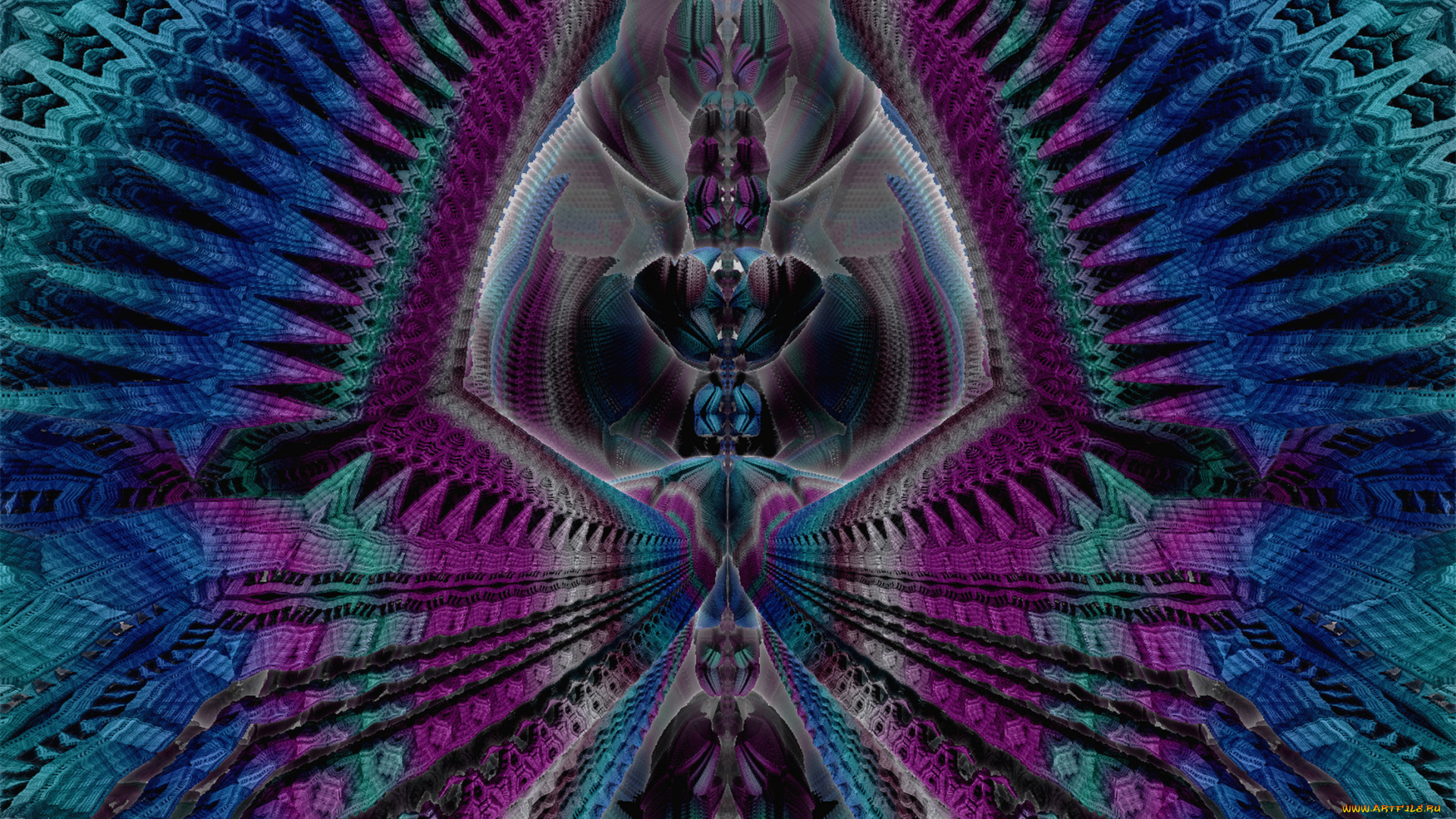 3д, графика, fractal, фракталы, узор, цвета, фон