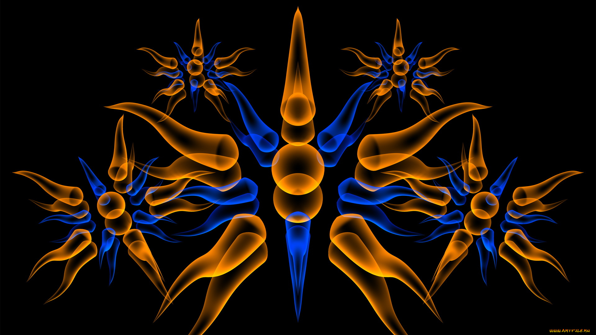 3д, графика, fractal, фракталы, узор, цвета, фон