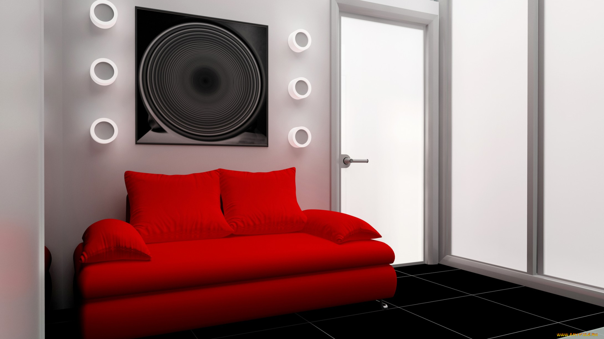 3д, графика, realism, реализм, мебель, комната