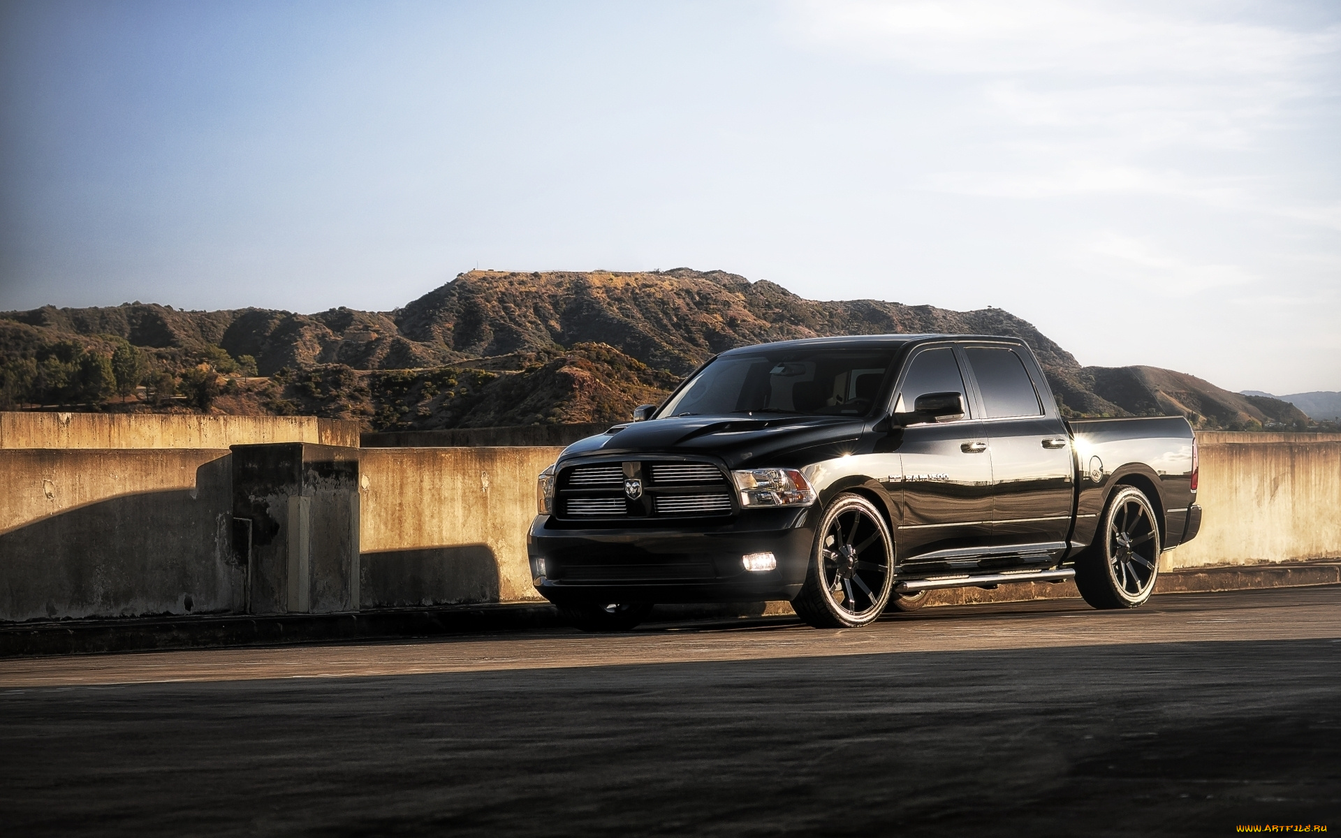 dodge, ram, автомобили, горы, пикап, диски, додж