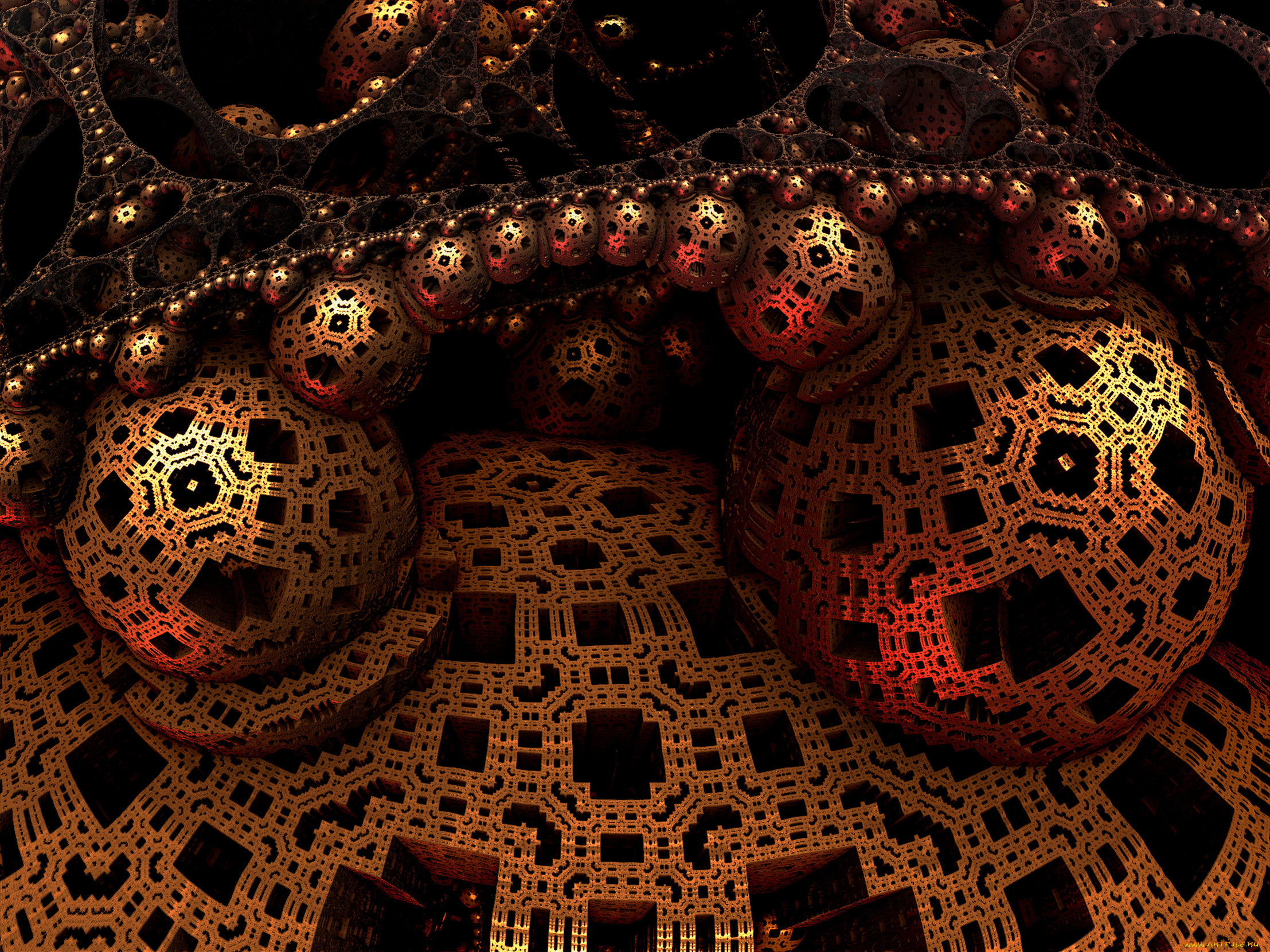 3д, графика, fractal, фракталы, фон, цвета, узор