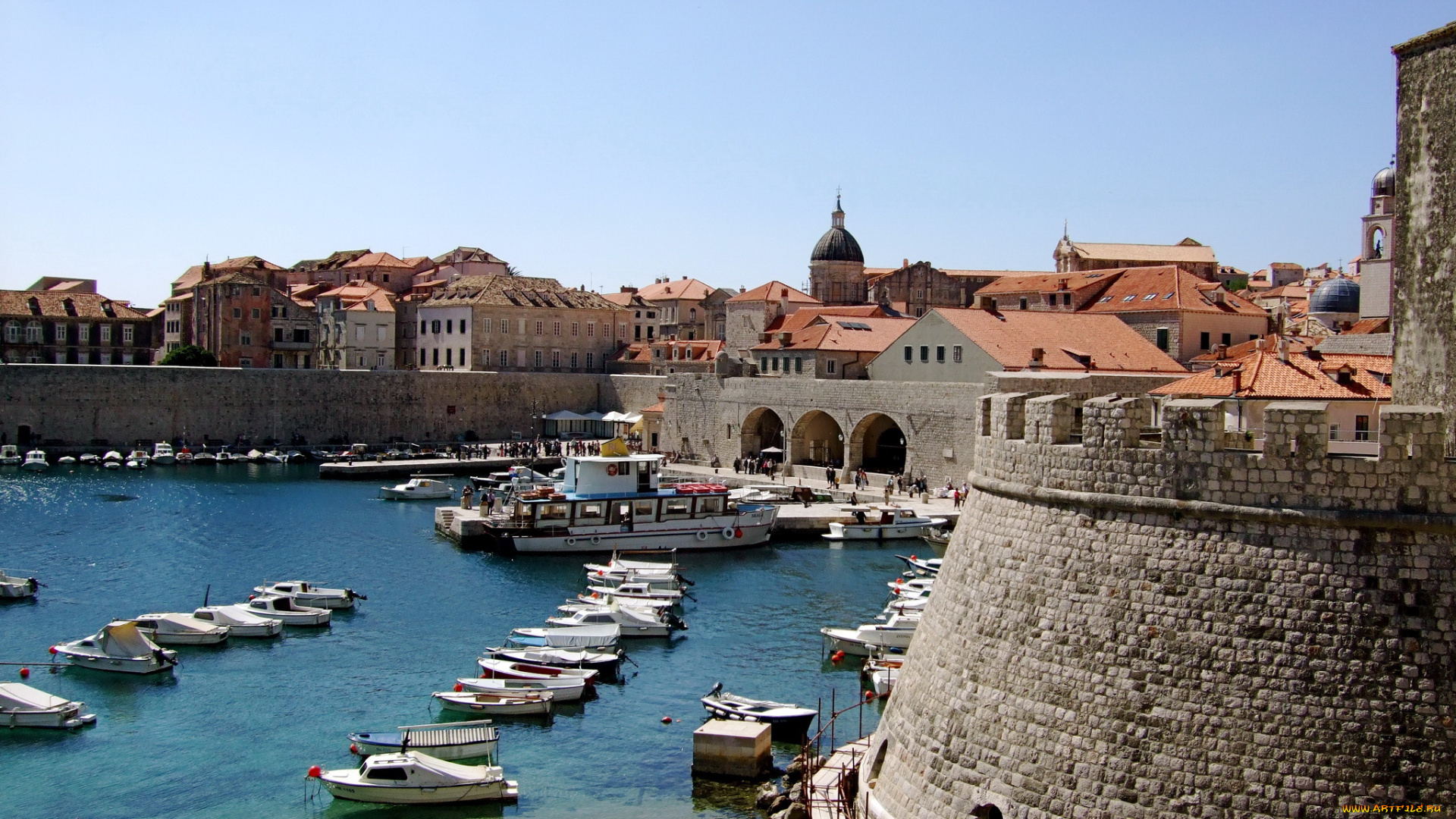 dubrovnik, croatia, города, дубровник, хорватия, море, дома, побережье