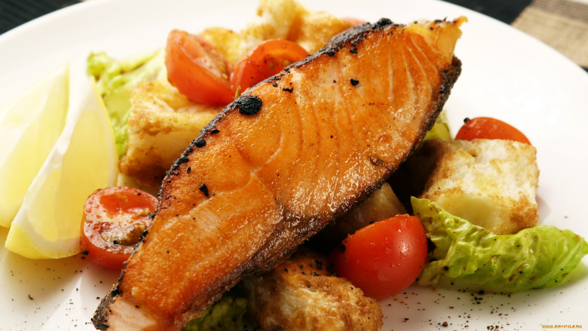 еда, рыбные, блюда, морепродуктами, рыба