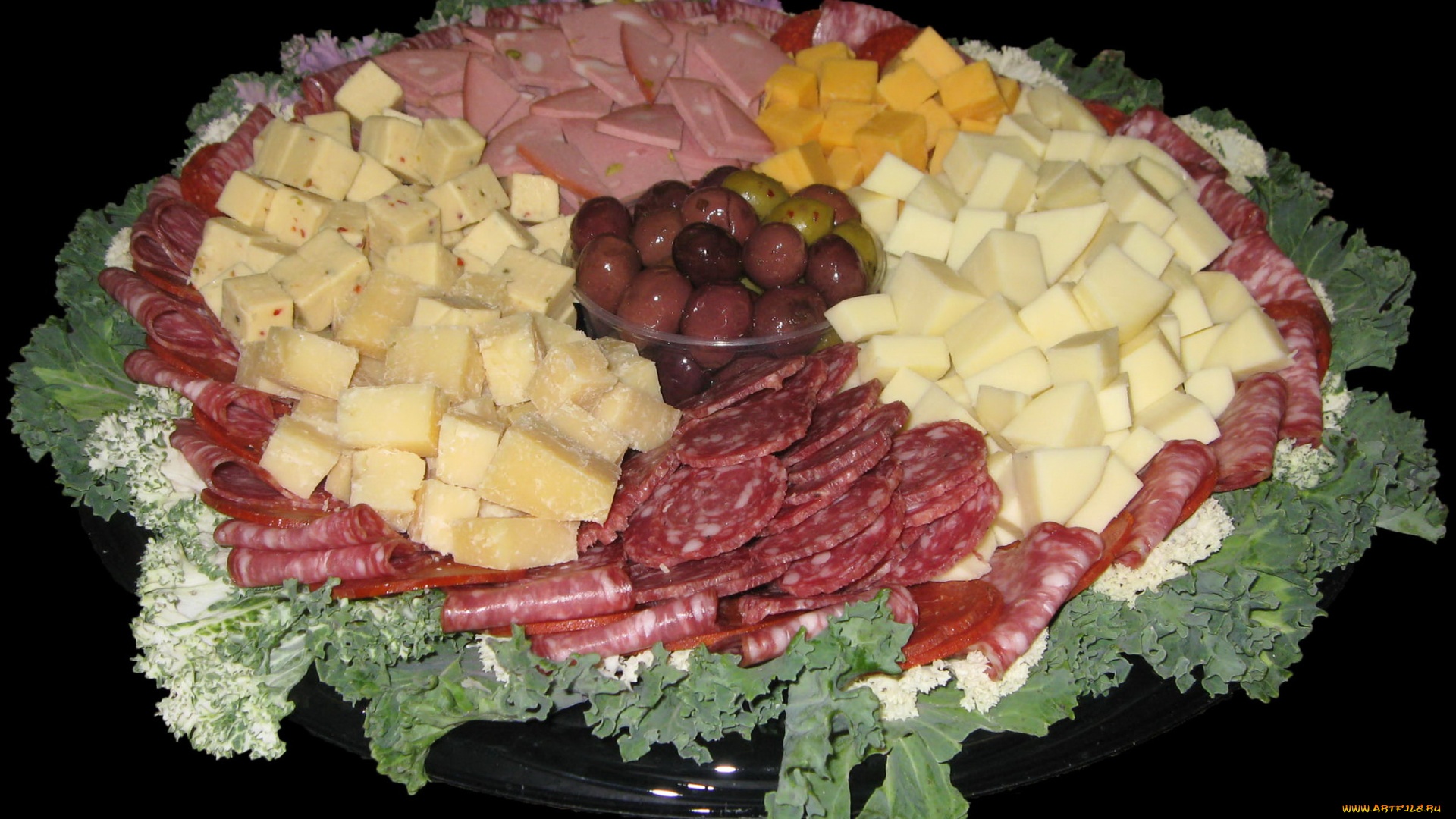 еда, салаты, закуски, мясо, колбаса, ветчина, сыр