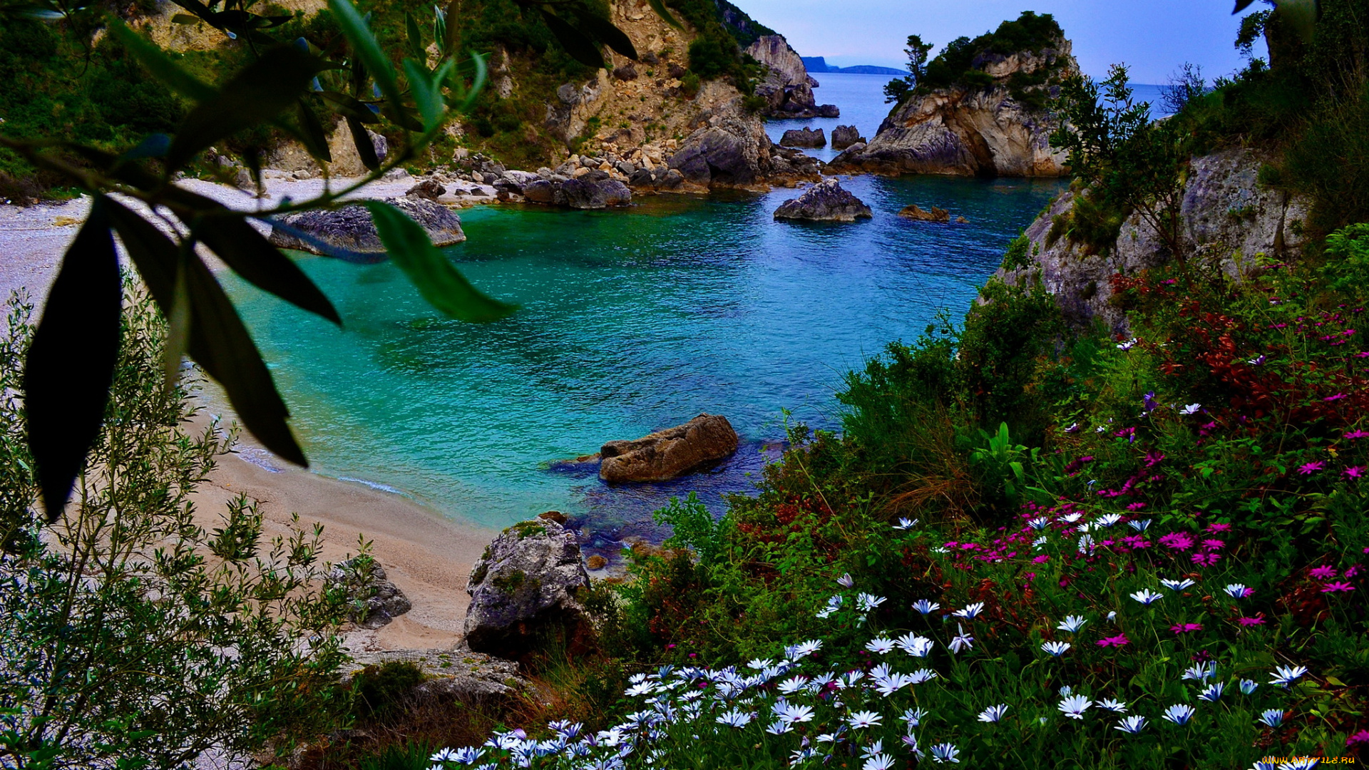 греция, рarga, природа, побережье, море