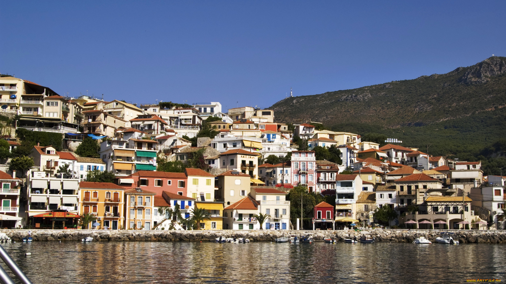 parga, греция, города, улицы, площади, набережные, дома, море, набережная