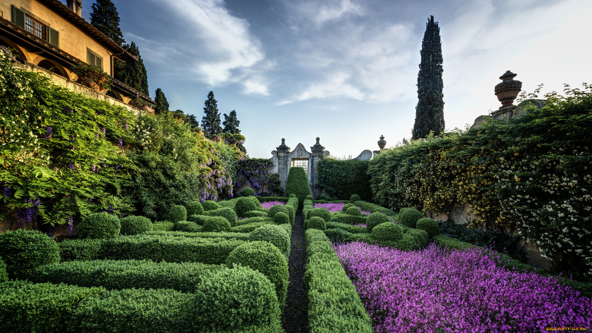 villa, capponi, arcetri, florence, italy, природа, парк, сад, италия, флоренция, арчетри, вилла, каппони