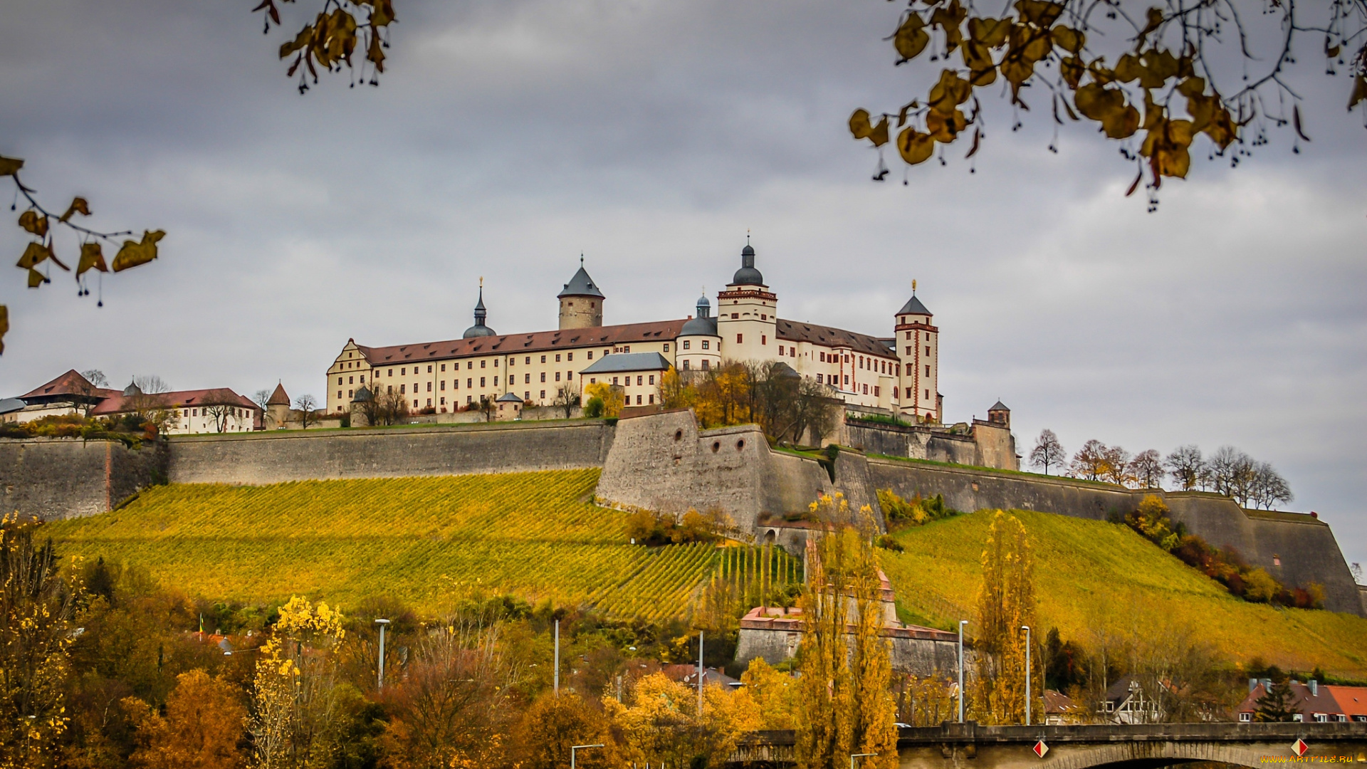 вюрцбург, германия, города, дворцы, замки, крепости, замок, холм
