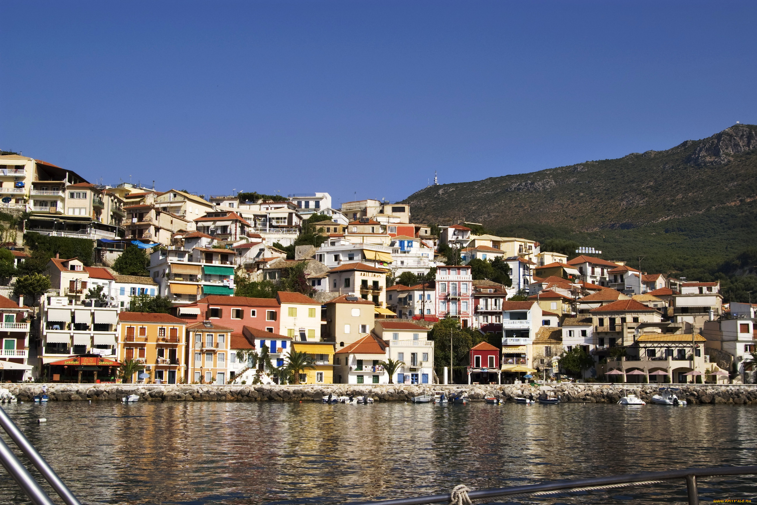 parga, греция, города, улицы, площади, набережные, дома, море, набережная