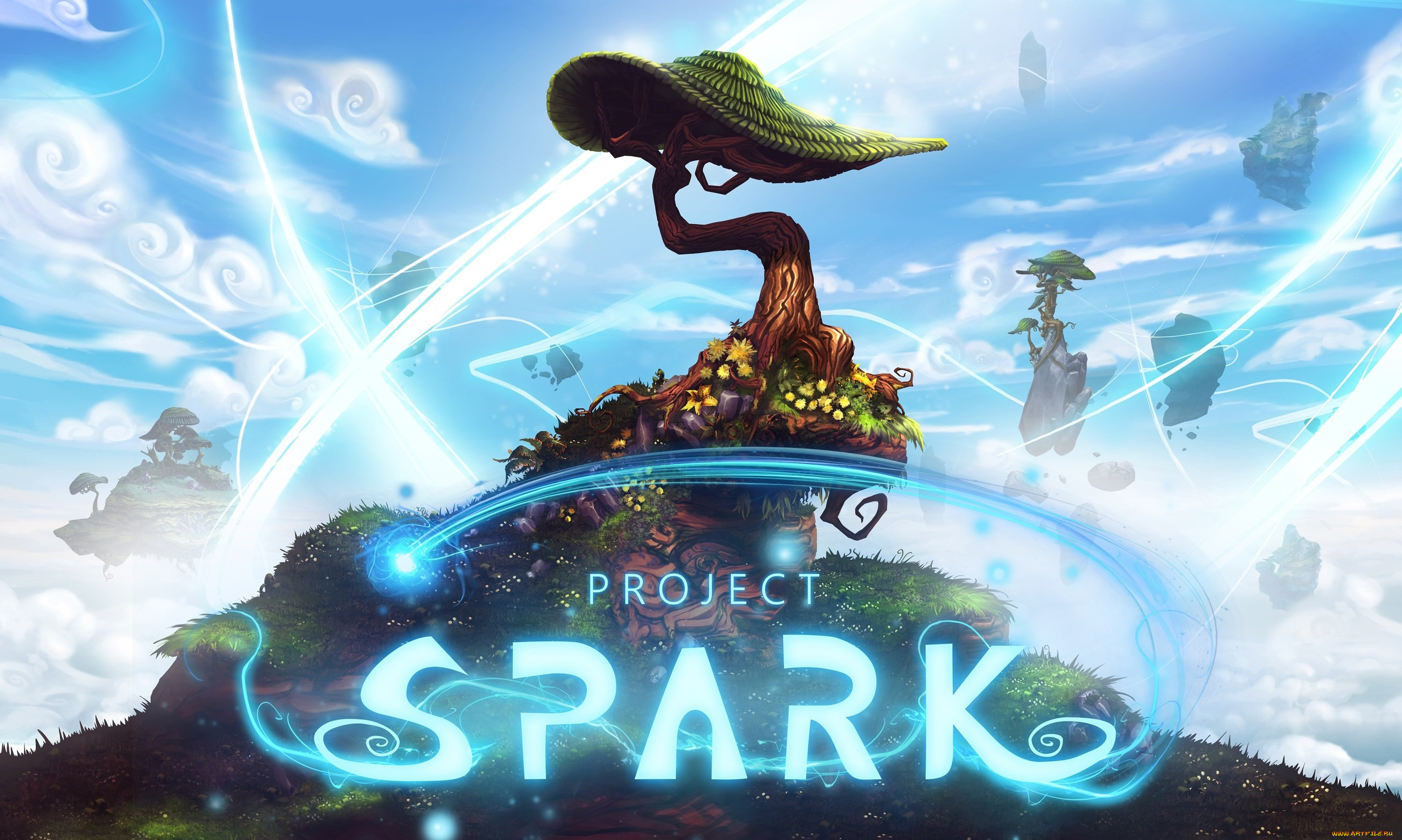 project, spark, видео, игры, дерево, лучи