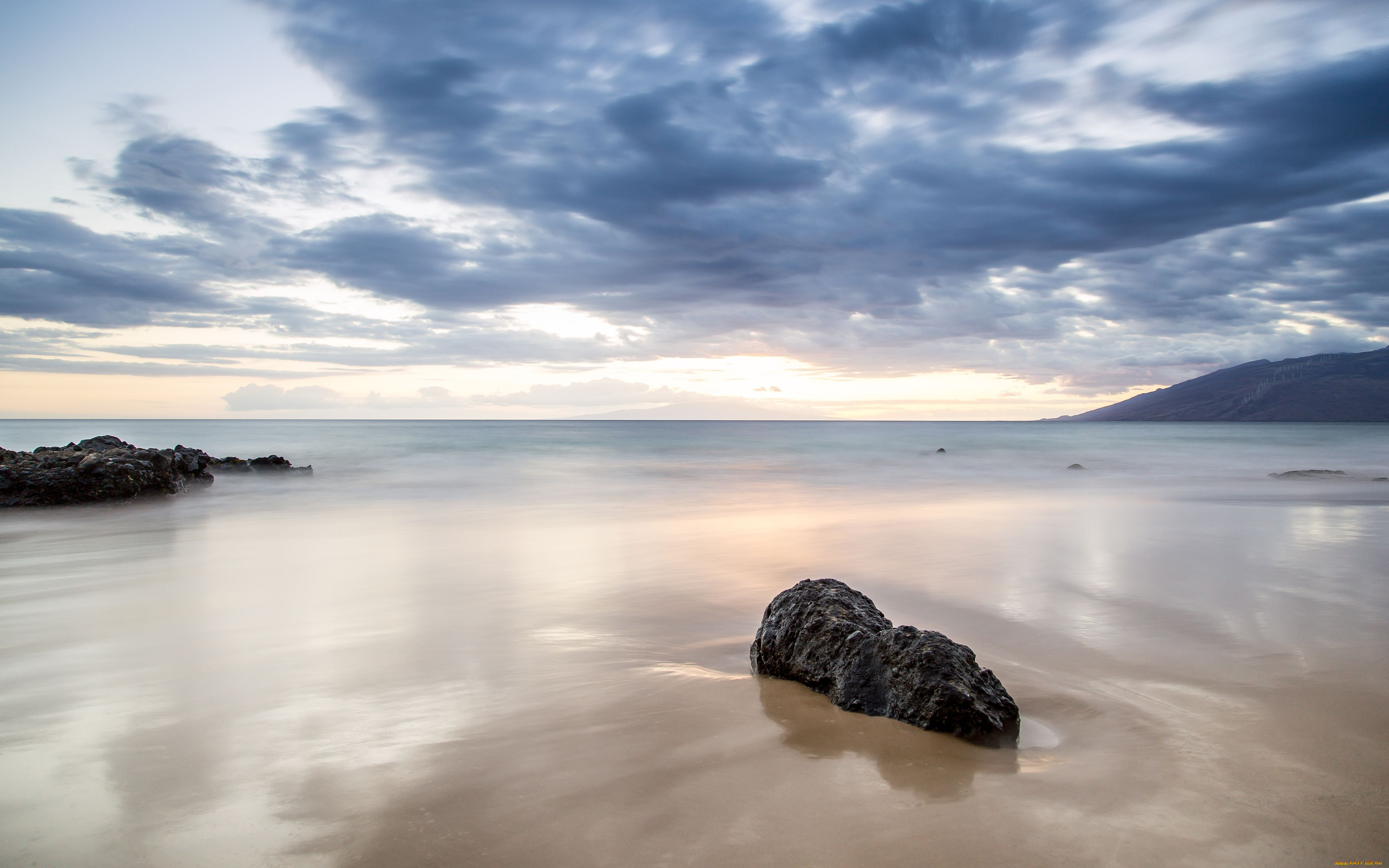 maui, hawaii, природа, моря, океаны, pacific, ocean, мауи, гавайи, тихий, океан, камни, облака, горизонт