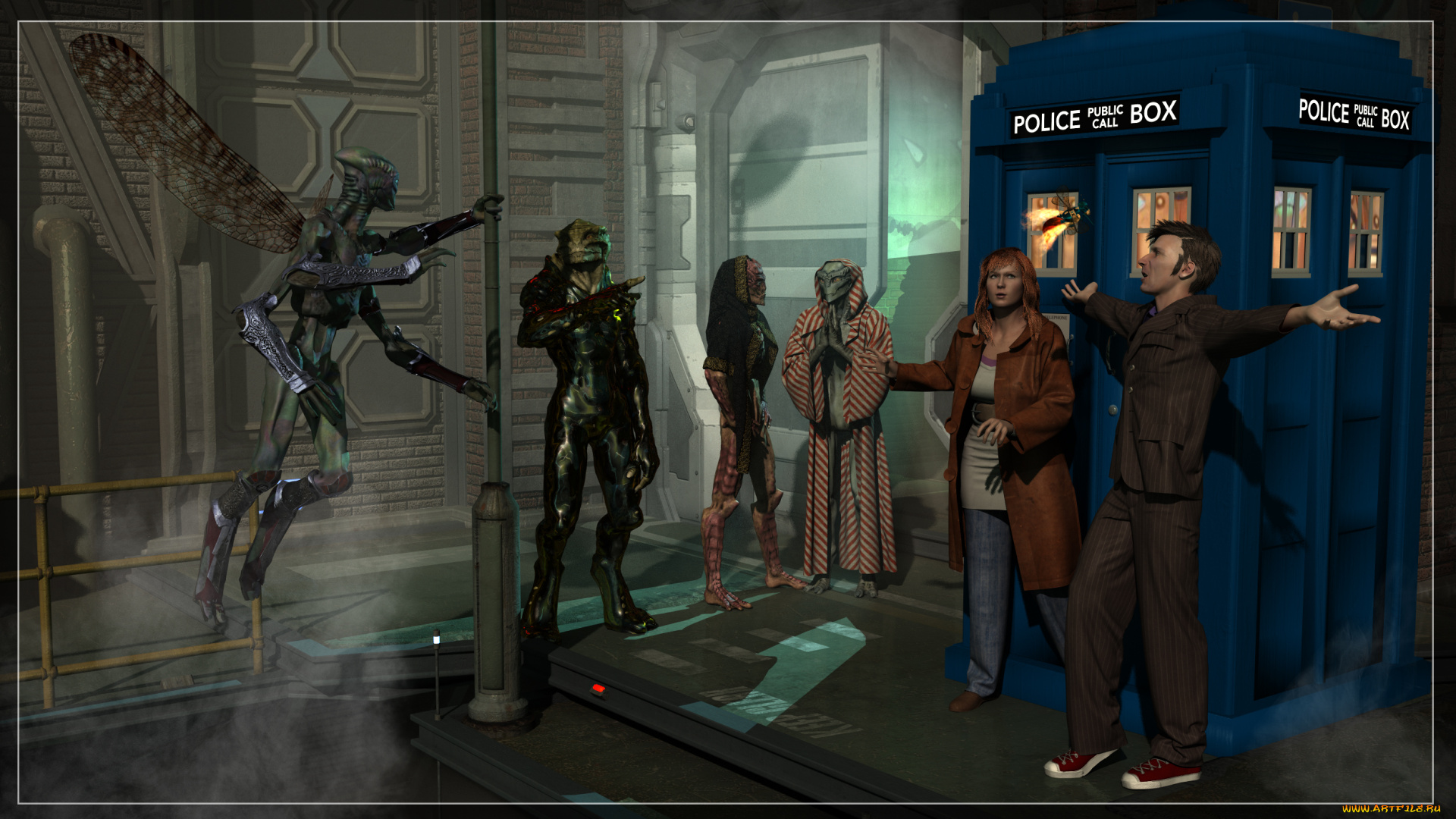 3д, графика, фантазия, , fantasy, существа, люди