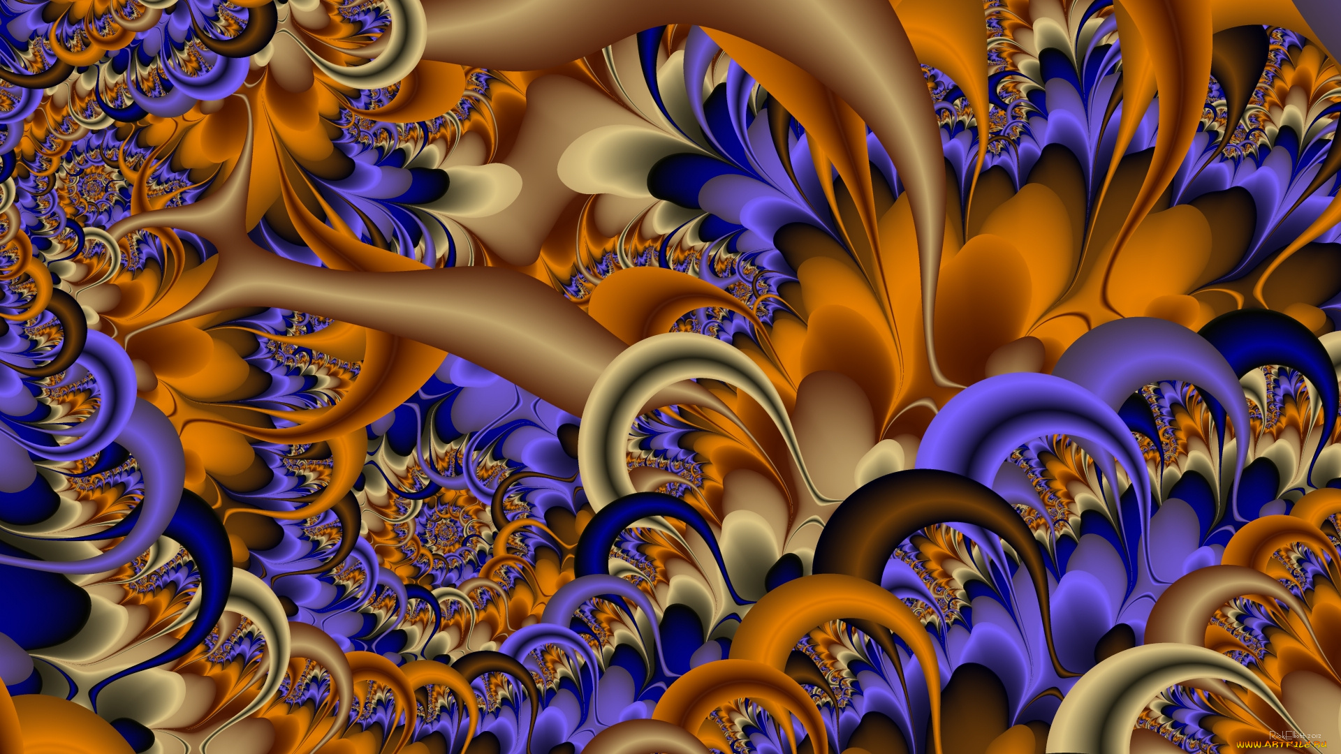 3д, графика, фракталы, , fractal, цвета, фон, узор