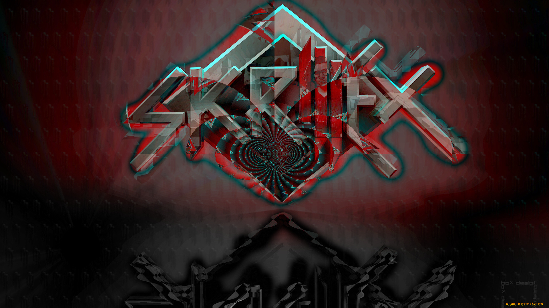 музыка, skrillex, надпись, фон