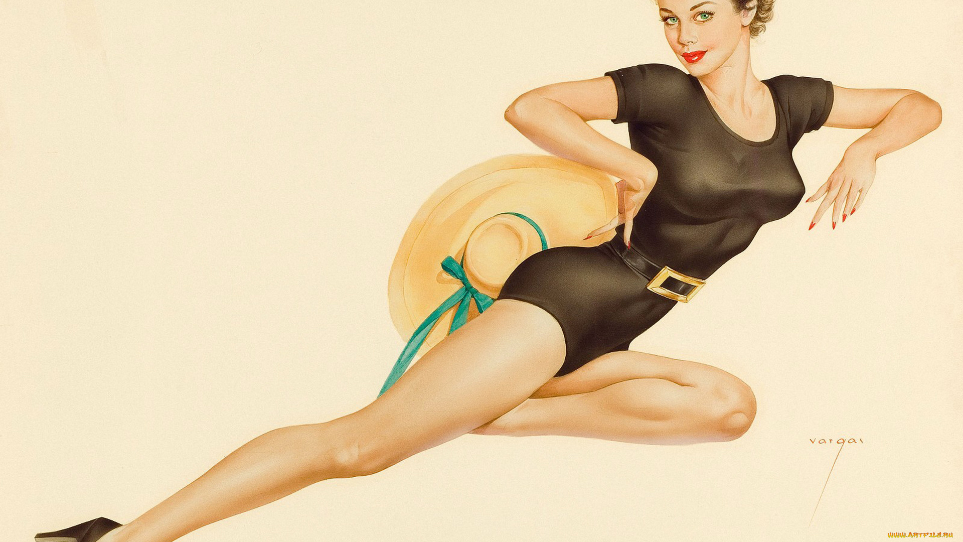 рисованные, люди, взгляд, девушка