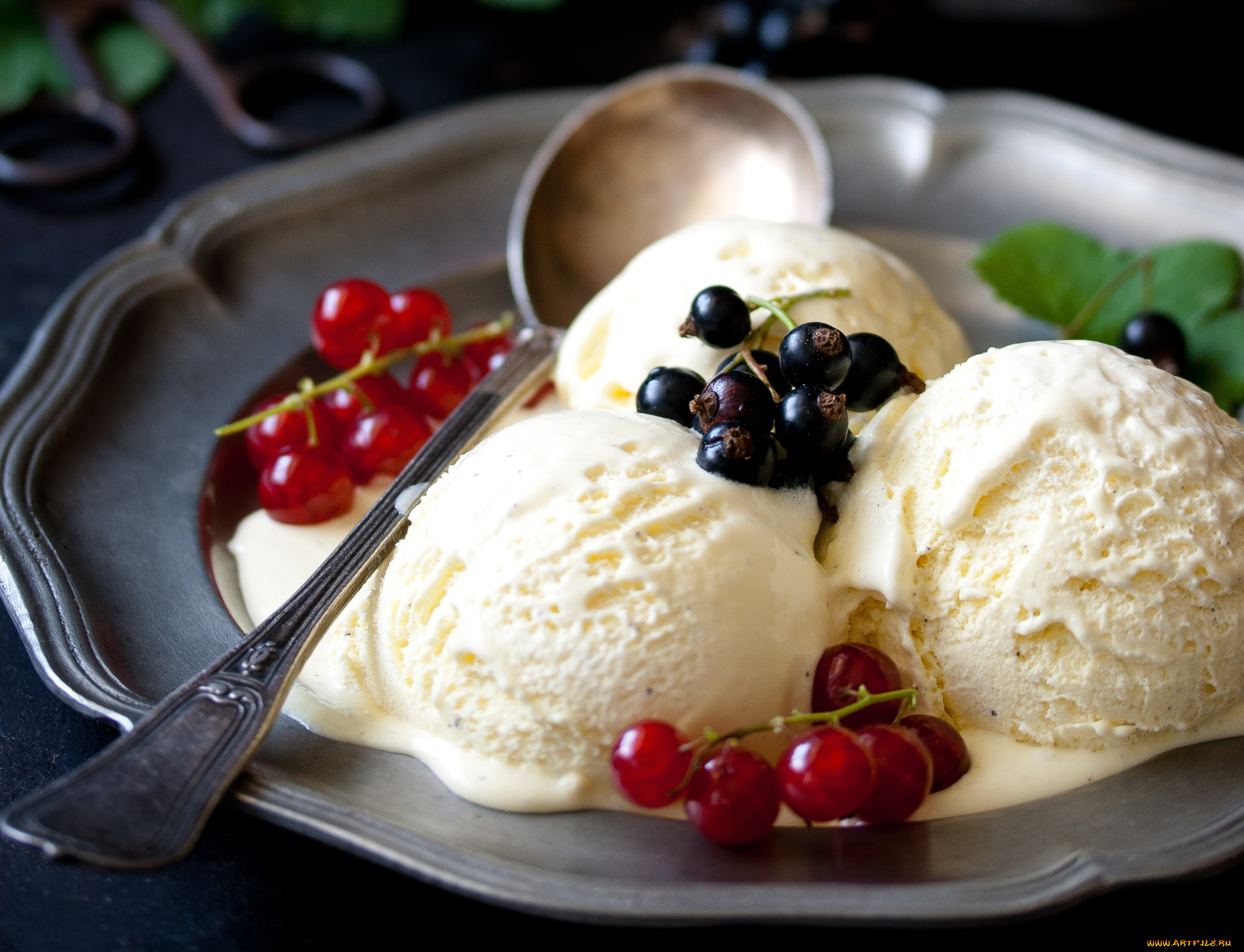 еда, мороженое, , десерты, ягоды