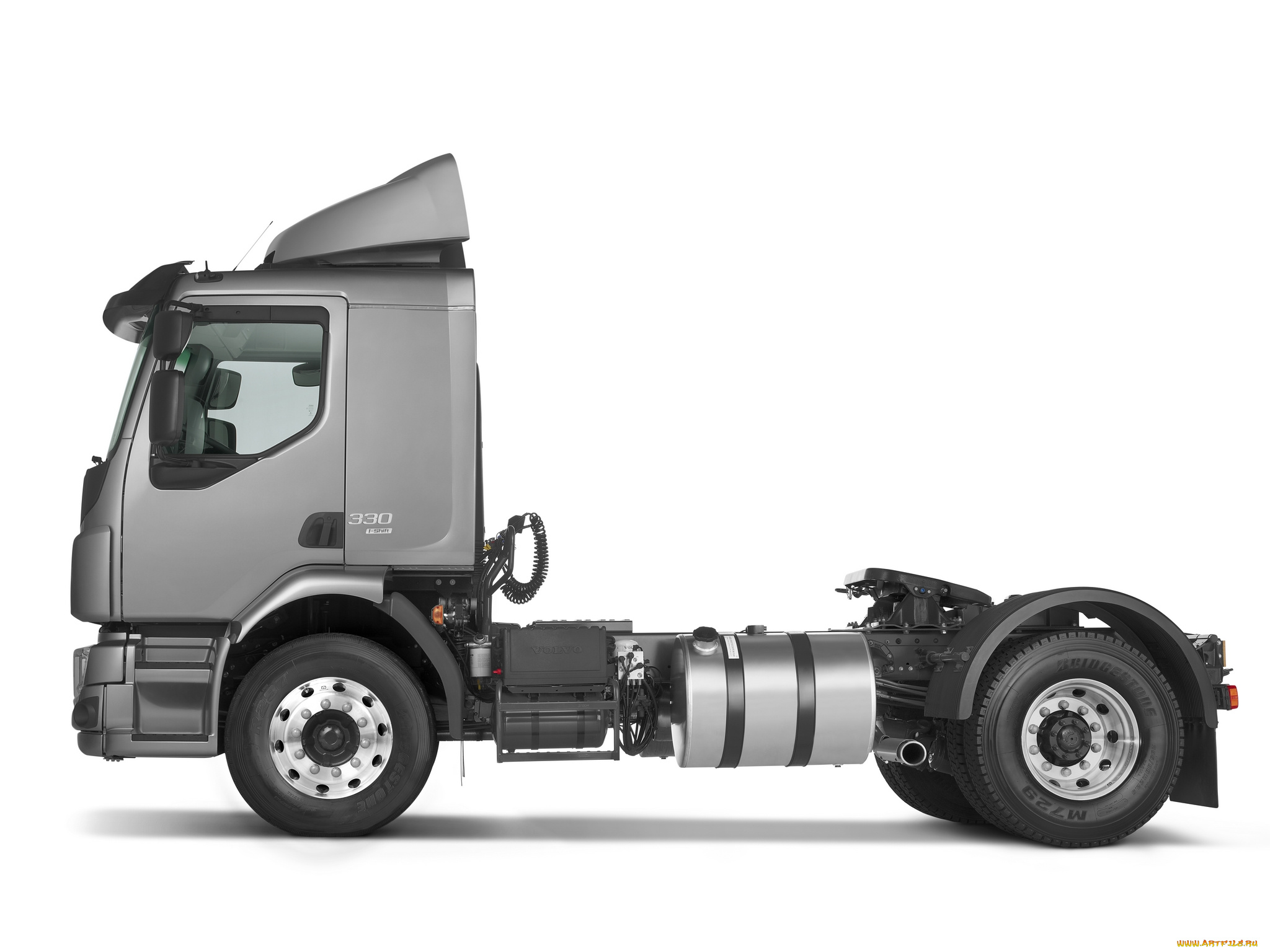 автомобили, volvo, trucks, серый, 2014г, volvo, vm, 330, 4x2, tractor