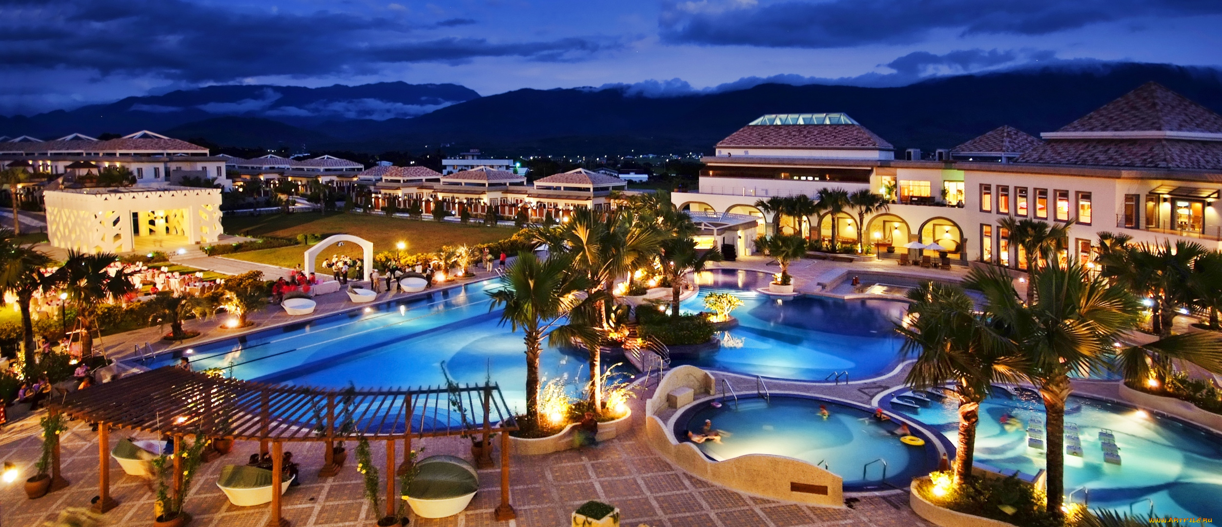 интерьер, бассейны, , открытые, площадки, панорама, тайвань