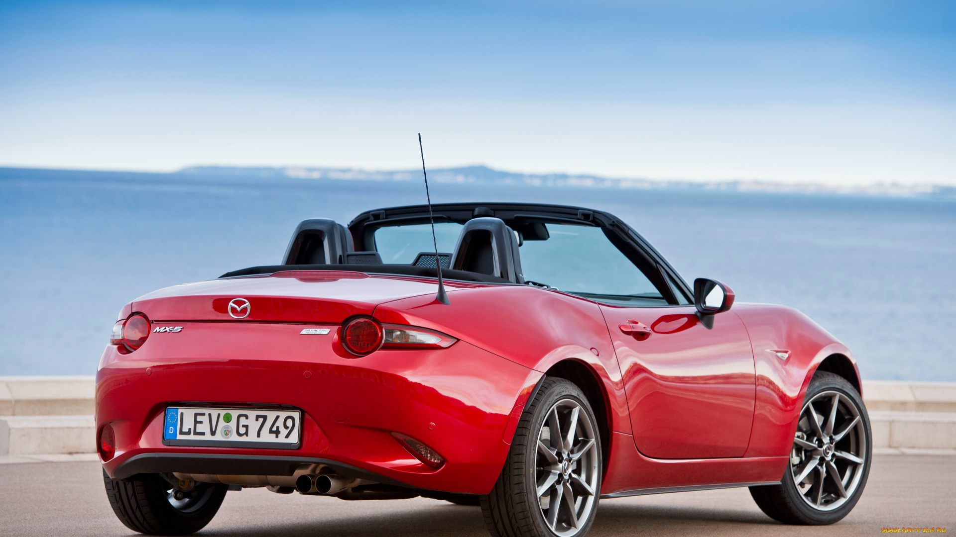 автомобили, mazda, nd, mx-5, красный, 2015г