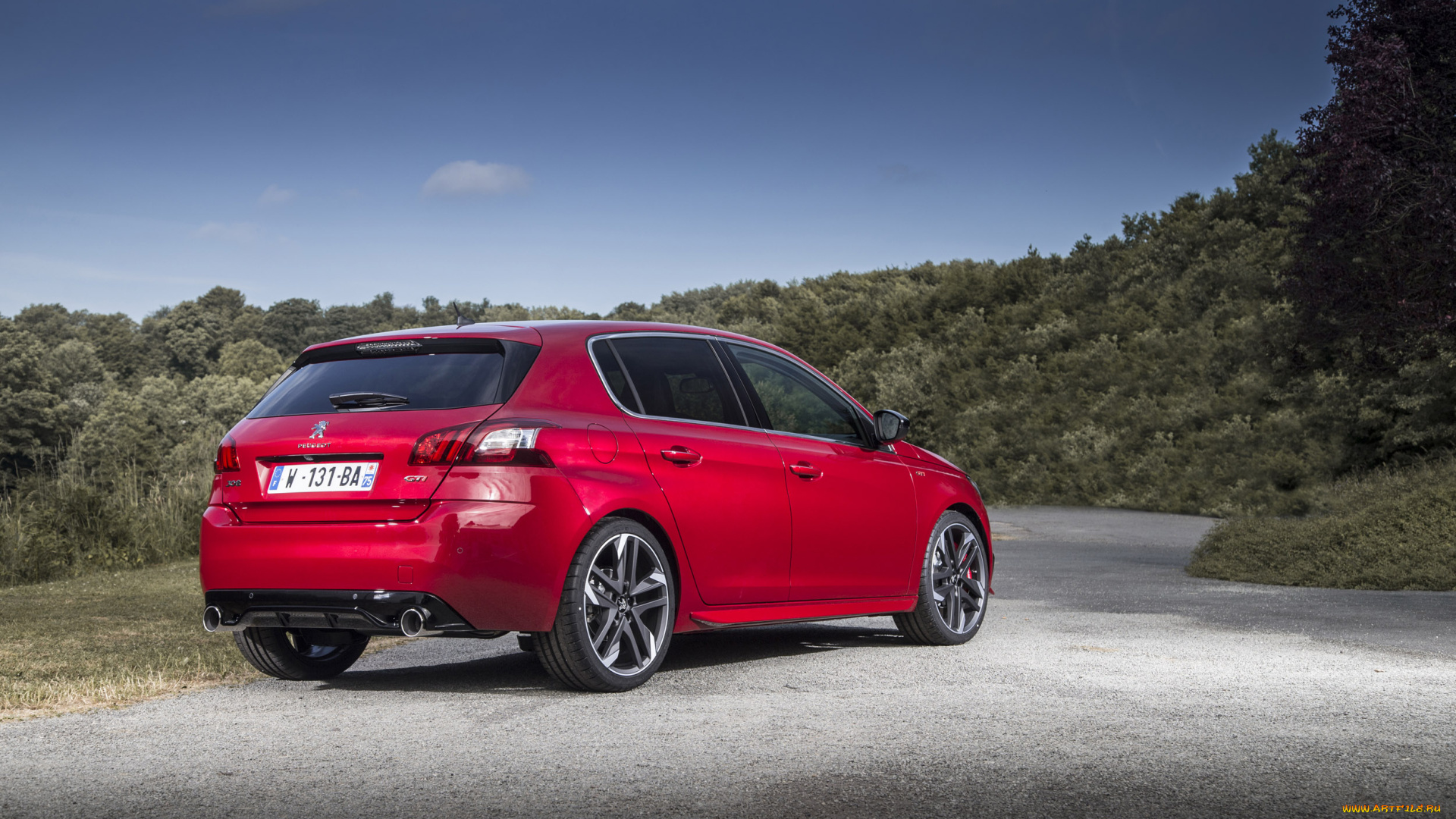 автомобили, peugeot, 308, красный, 2015г, gti