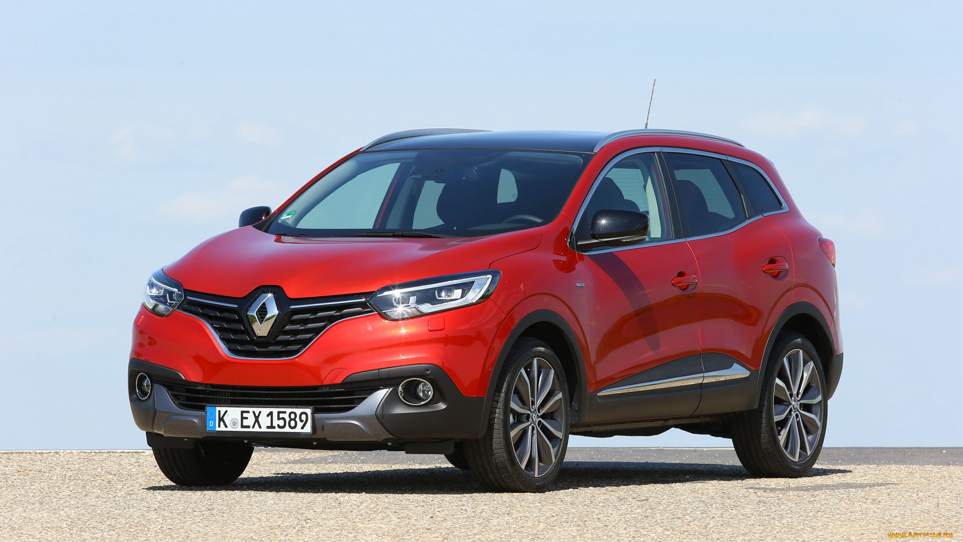 автомобили, renault, красный, 2015г, bose, kadjar