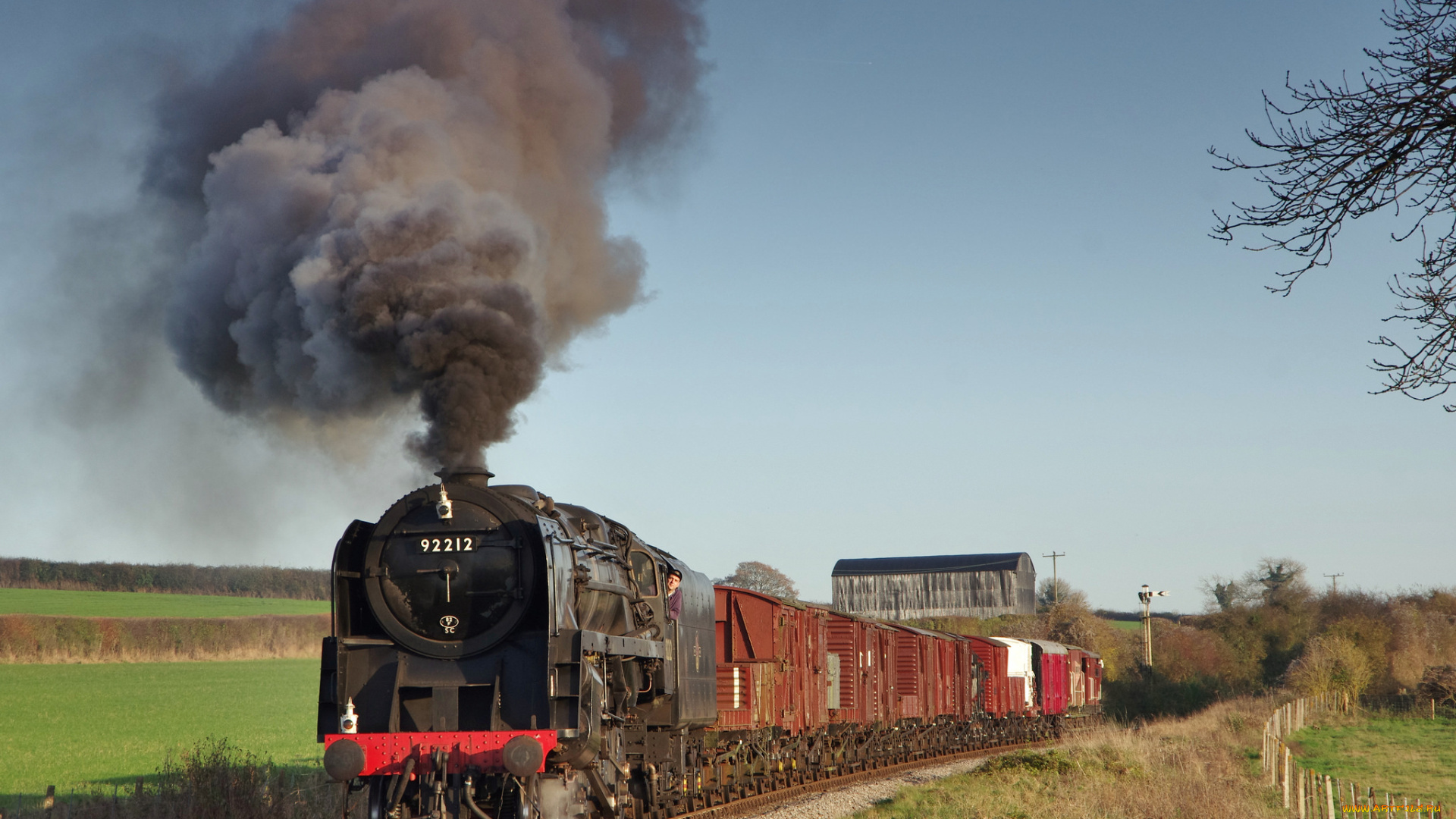 техника, паровозы, дорога, рельсы, паровоз, железная