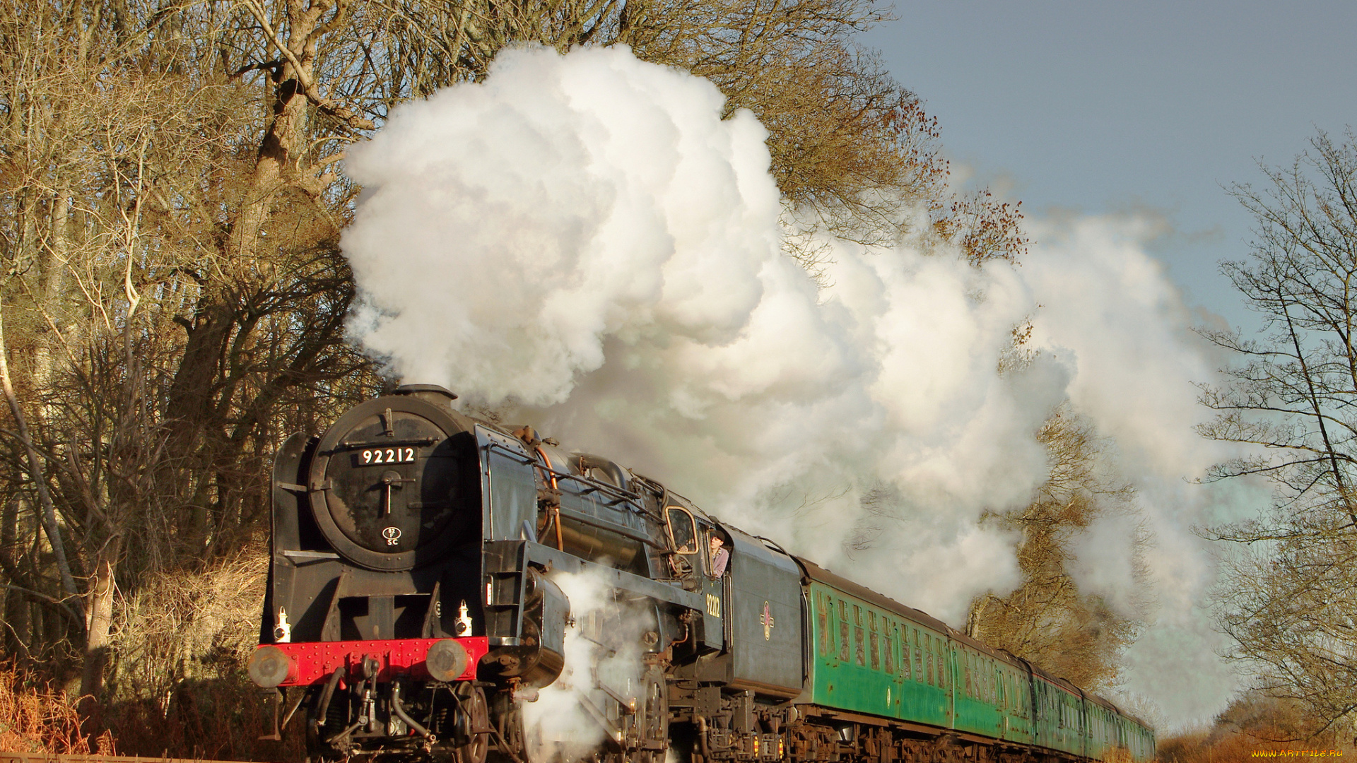 техника, паровозы, дорога, железная, паровоз, рельсы