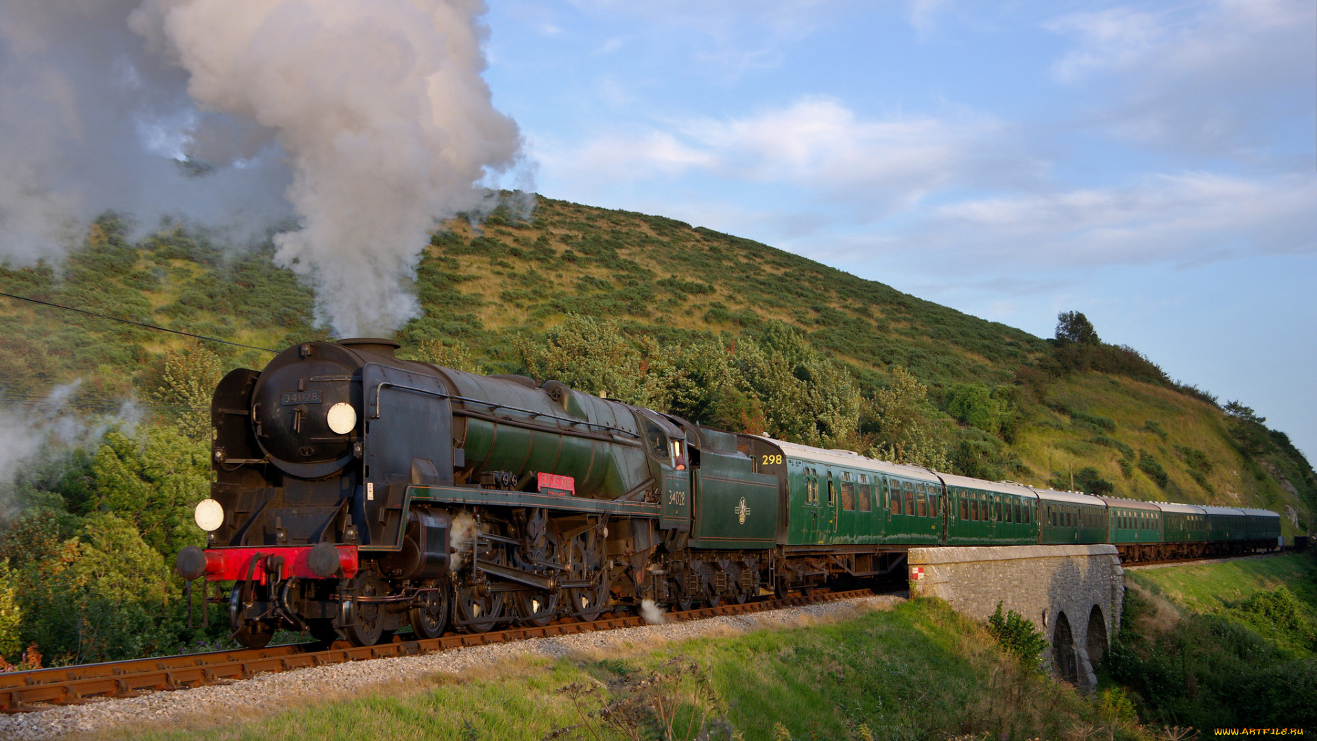 техника, паровозы, паровоз, рельсы, железная, дорога