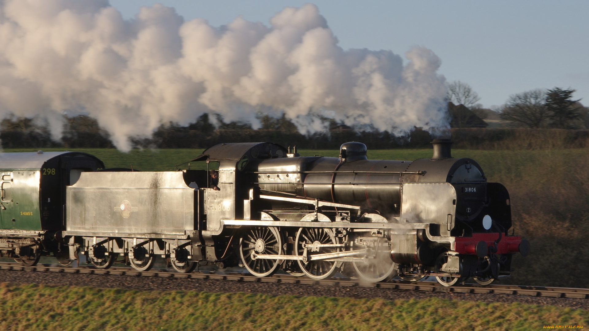 техника, паровозы, железная, паровоз, рельсы, дорога