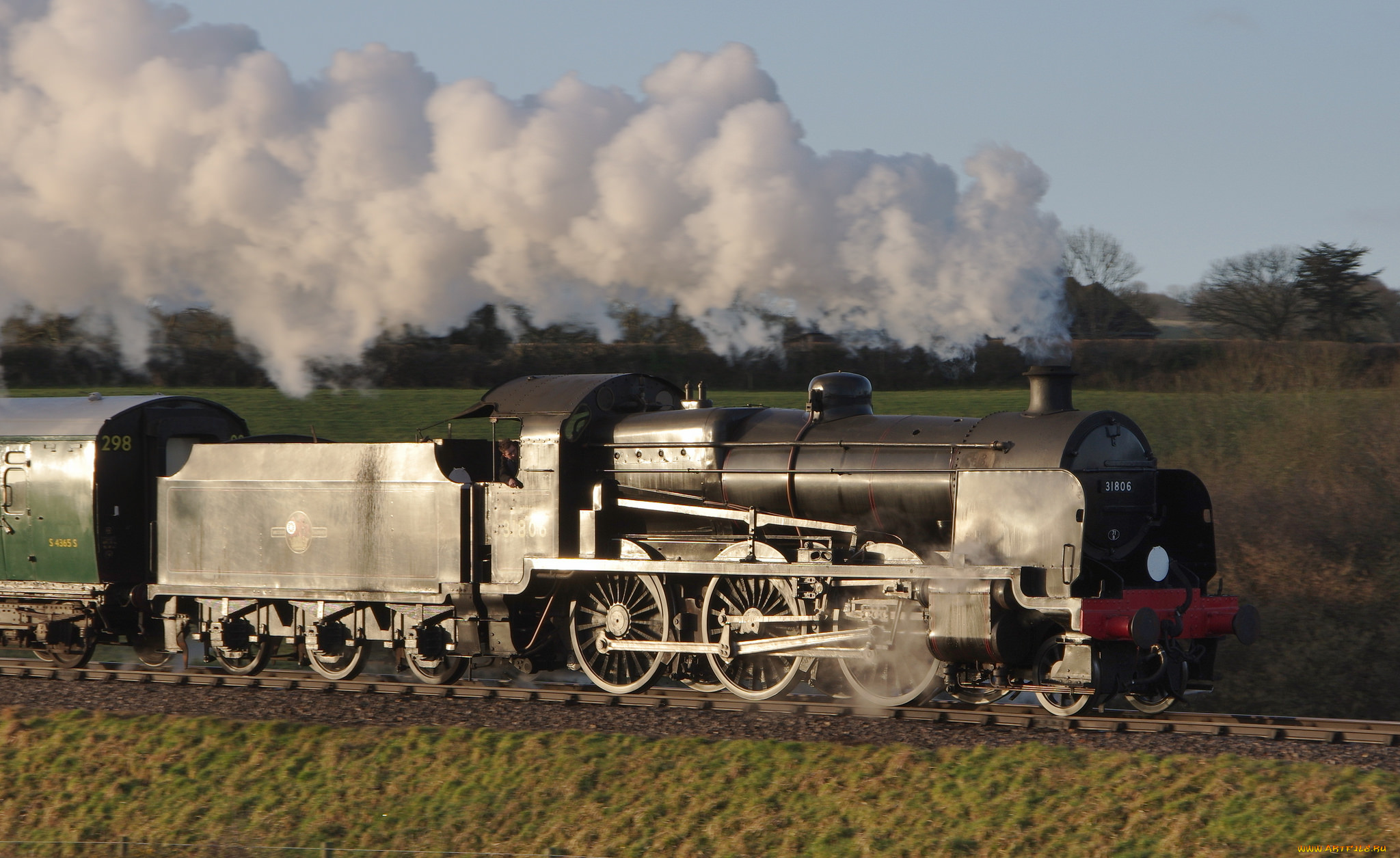 техника, паровозы, железная, паровоз, рельсы, дорога